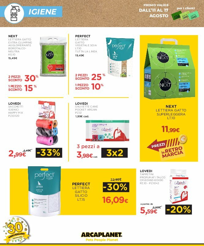 arcaplanet - Volantino Arcaplanet valido dal 11/08 al 17/08 - page: 8