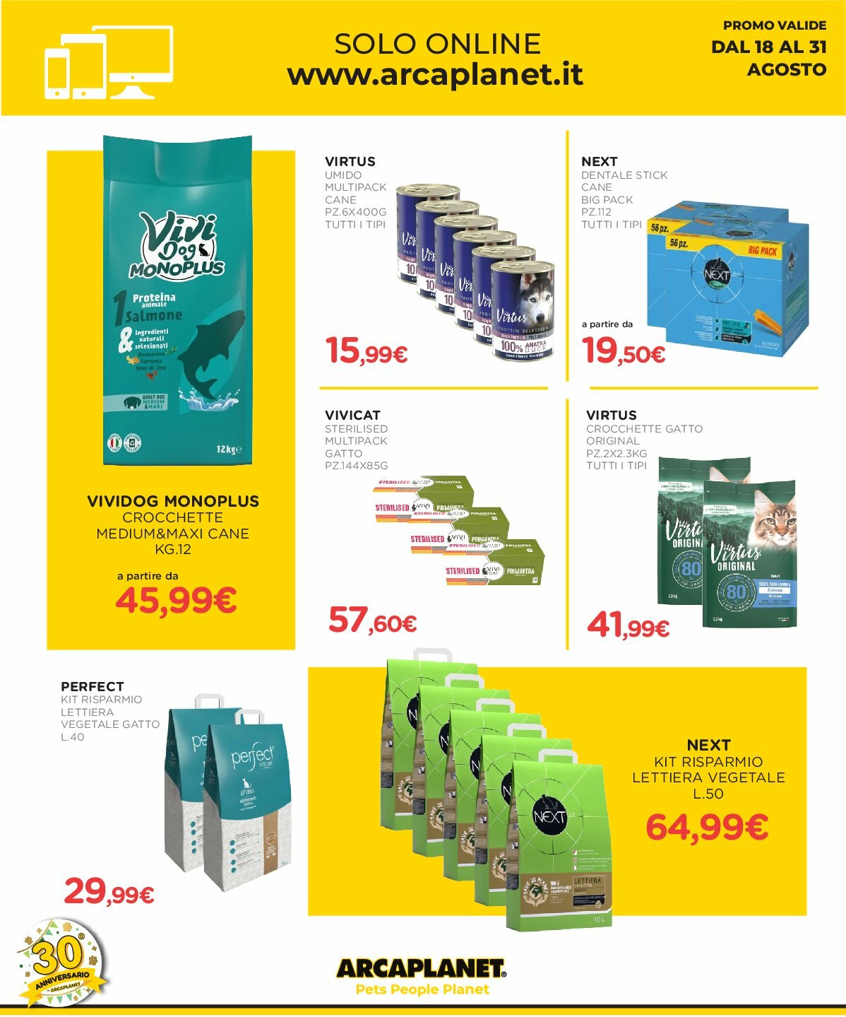 arcaplanet - Volantino Arcaplanet valido dal 18/08 al 31/08 - page: 28