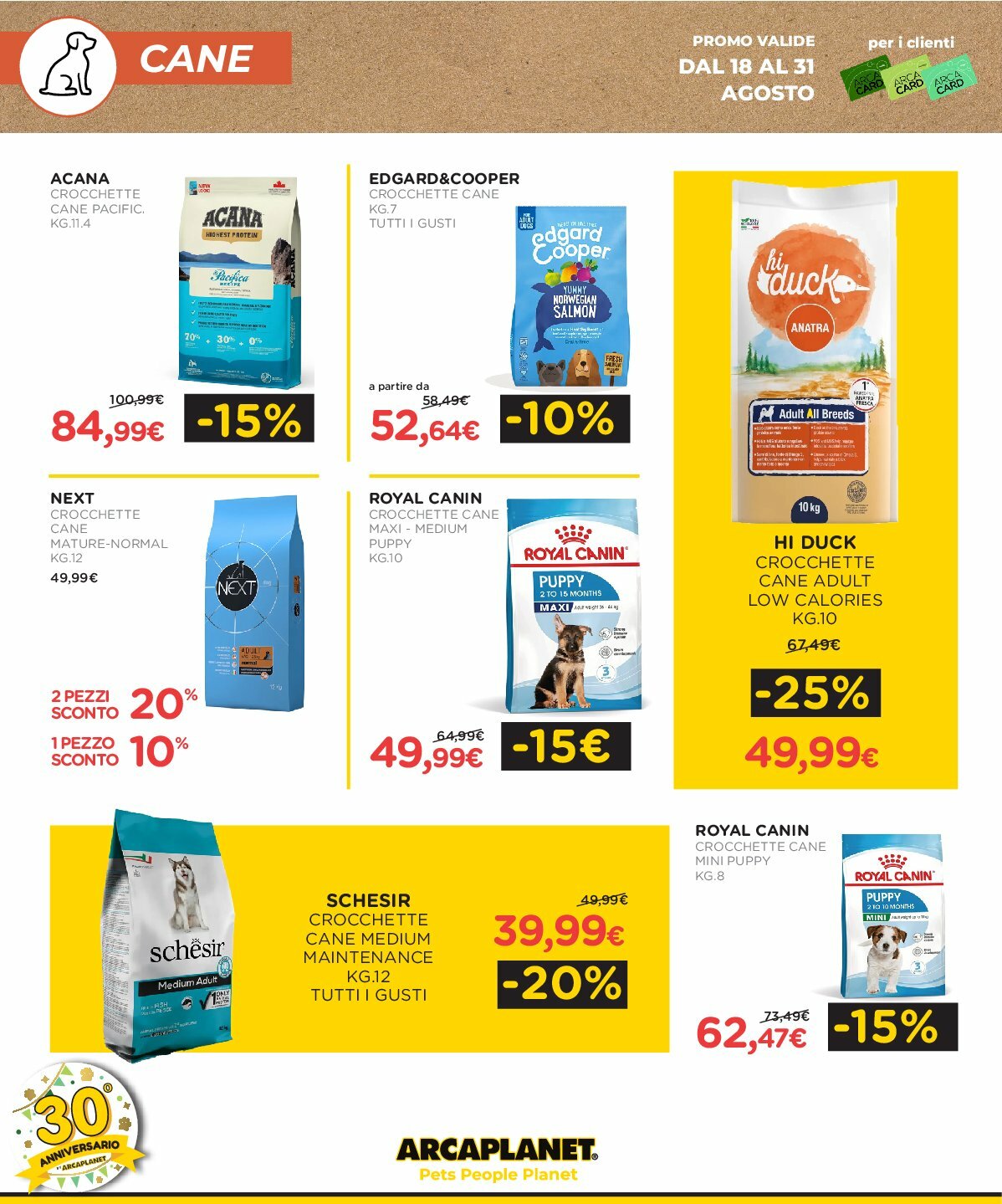 arcaplanet - Volantino Arcaplanet valido dal 18/08 al 31/08 - page: 2