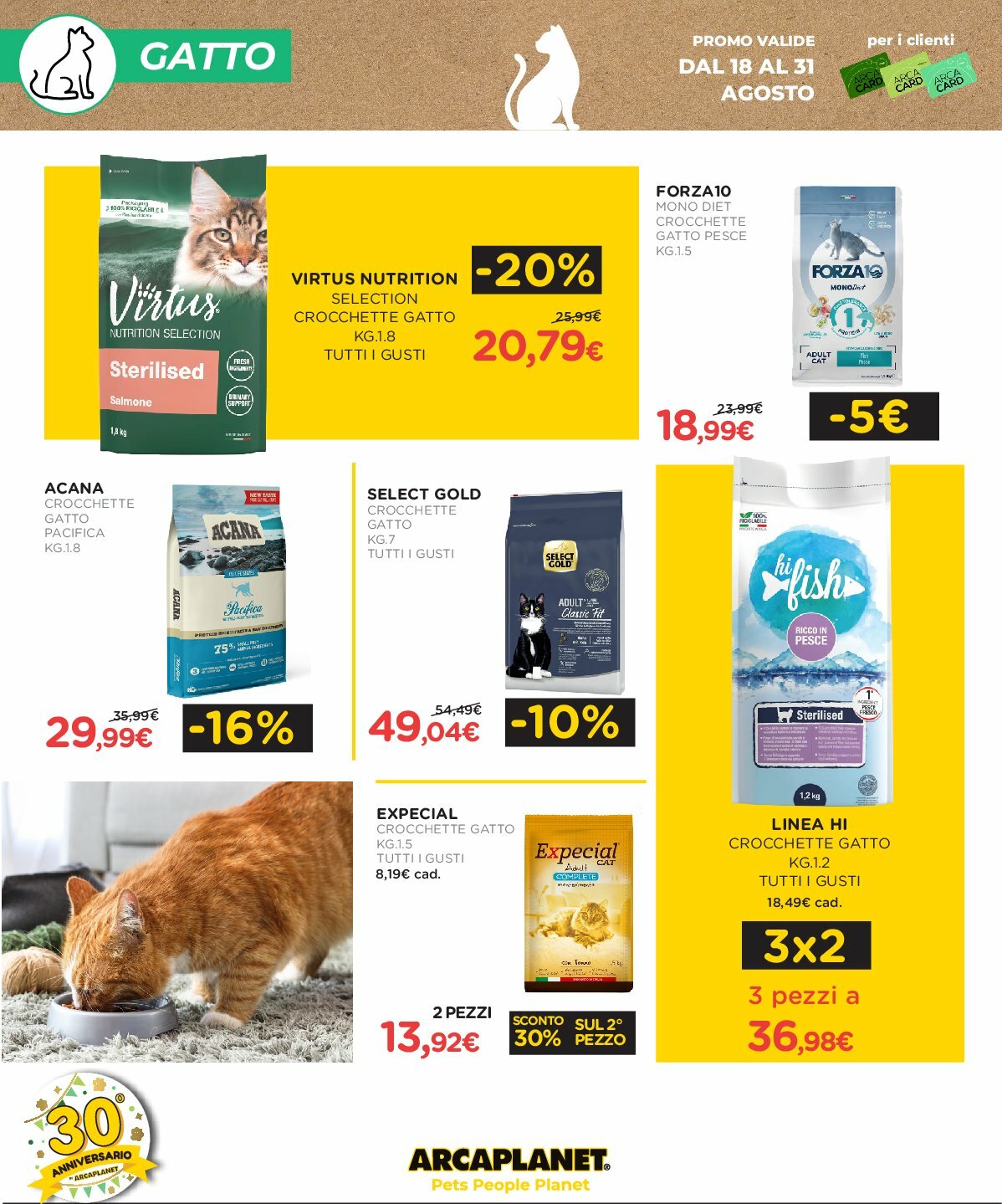 arcaplanet - Volantino Arcaplanet valido dal 18/08 al 31/08 - page: 8