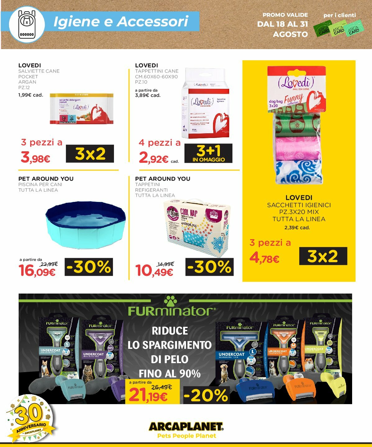 arcaplanet - Volantino Arcaplanet valido dal 18/08 al 31/08 - page: 23