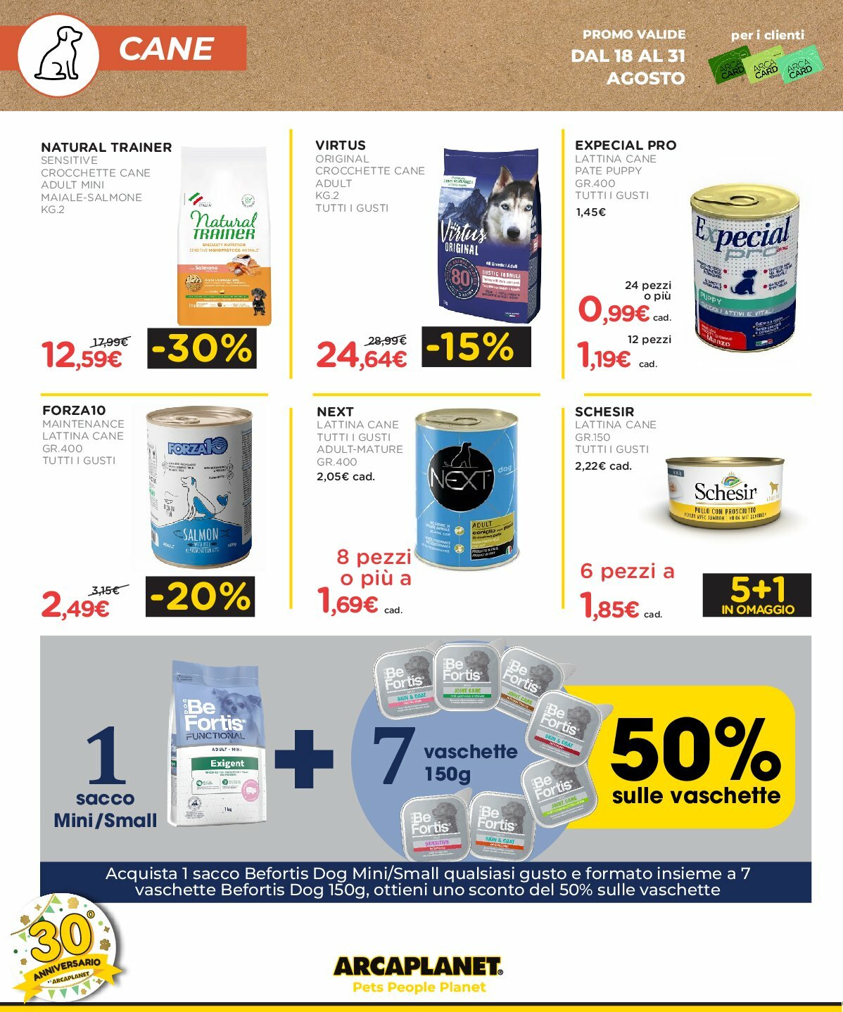 arcaplanet - Volantino Arcaplanet valido dal 18/08 al 31/08 - page: 4