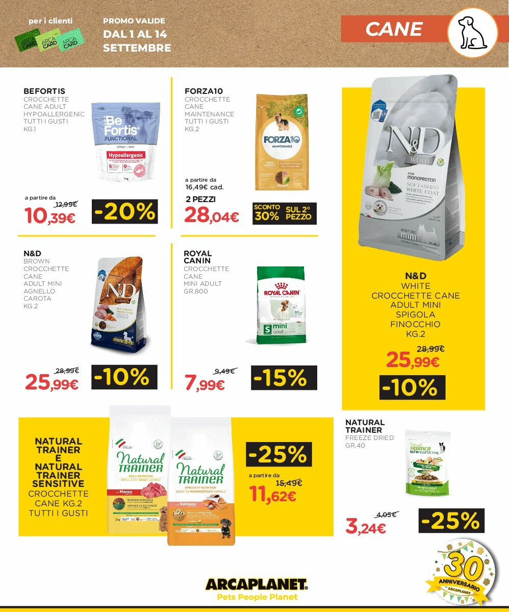 arcaplanet - Volantino Arcaplanet - Grande Concorso valido dal 01/09 al 14/09 - page: 7