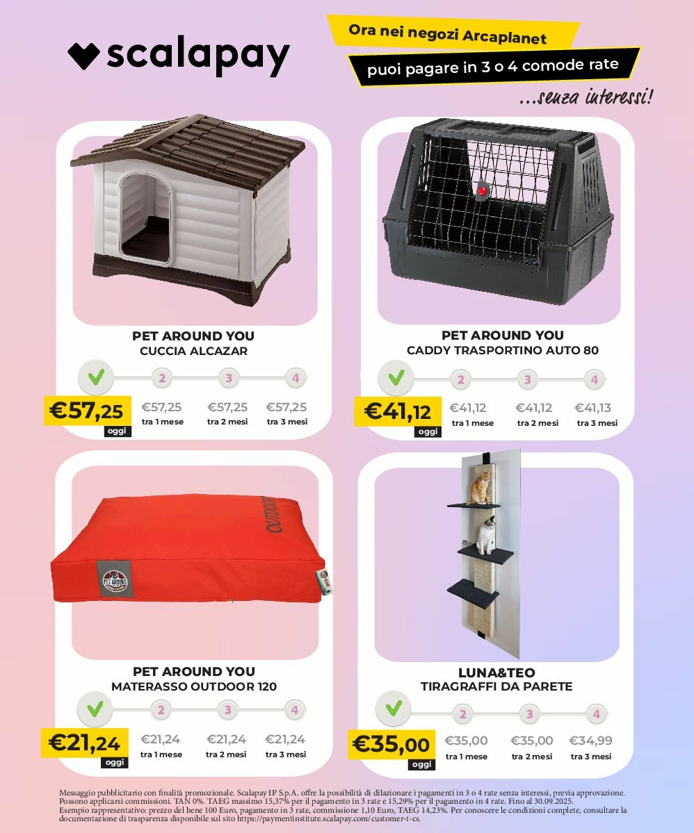 arcaplanet - Volantino Arcaplanet - Grande Concorso valido dal 01/09 al 14/09 - page: 39