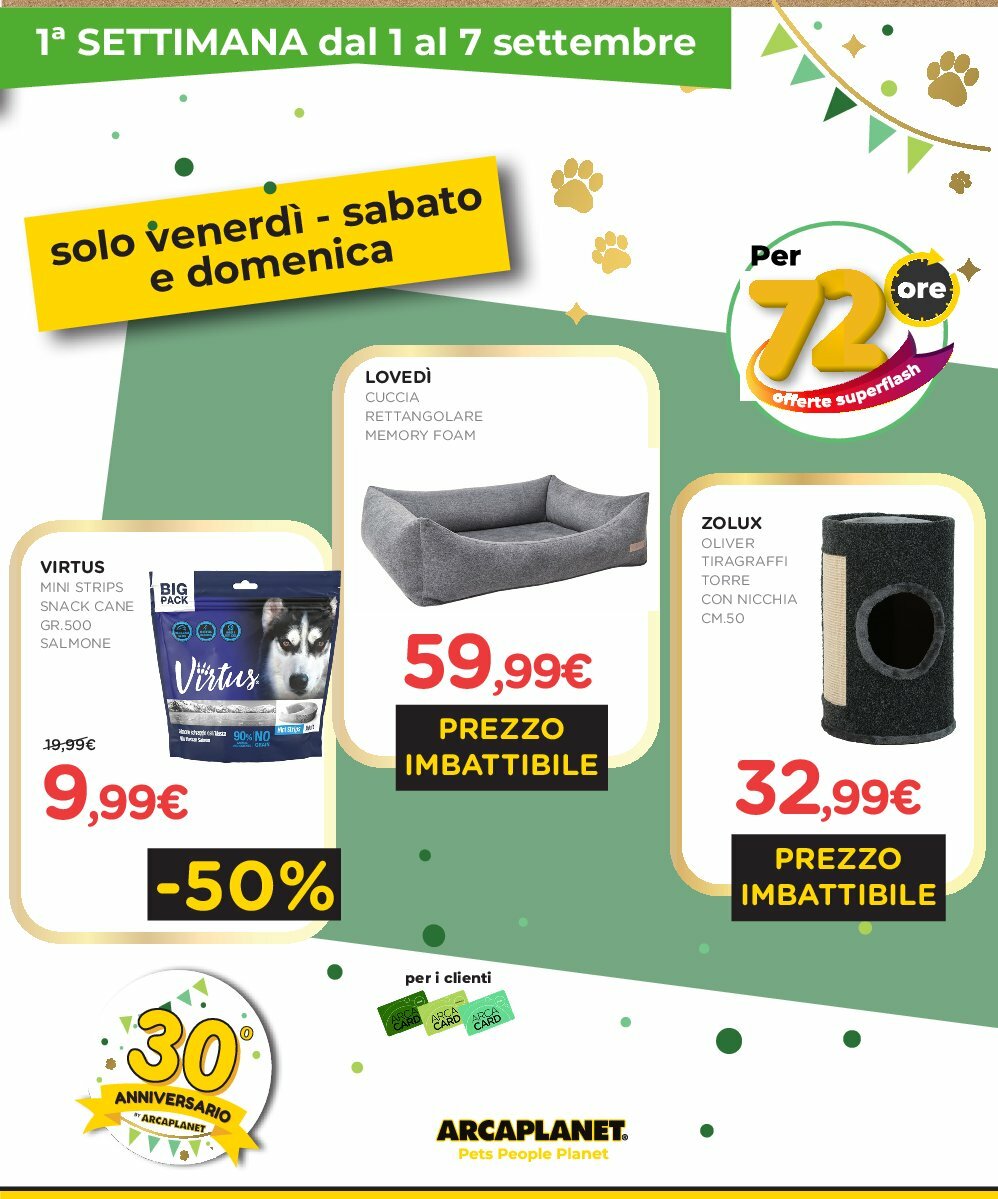 arcaplanet - Volantino Arcaplanet - Grande Concorso valido dal 01/09 al 14/09 - page: 3