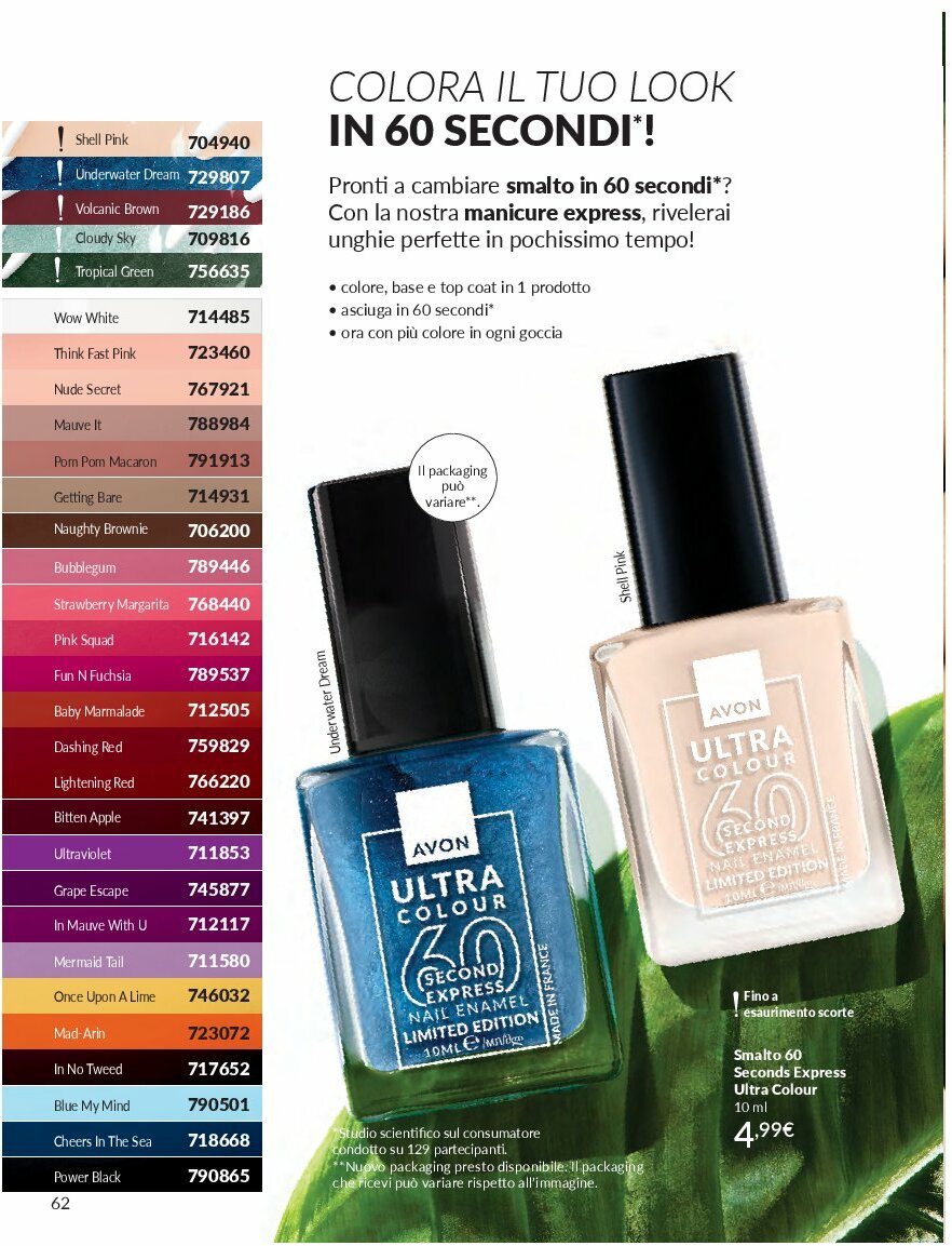 avon - Volantino Avon valido dal 01/09 al 30/09 - page: 62