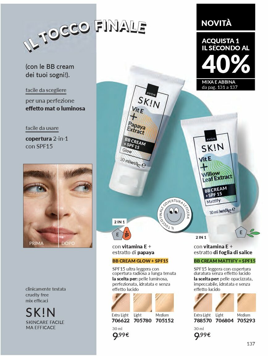 avon - Volantino Avon valido dal 01/09 al 30/09 - page: 137
