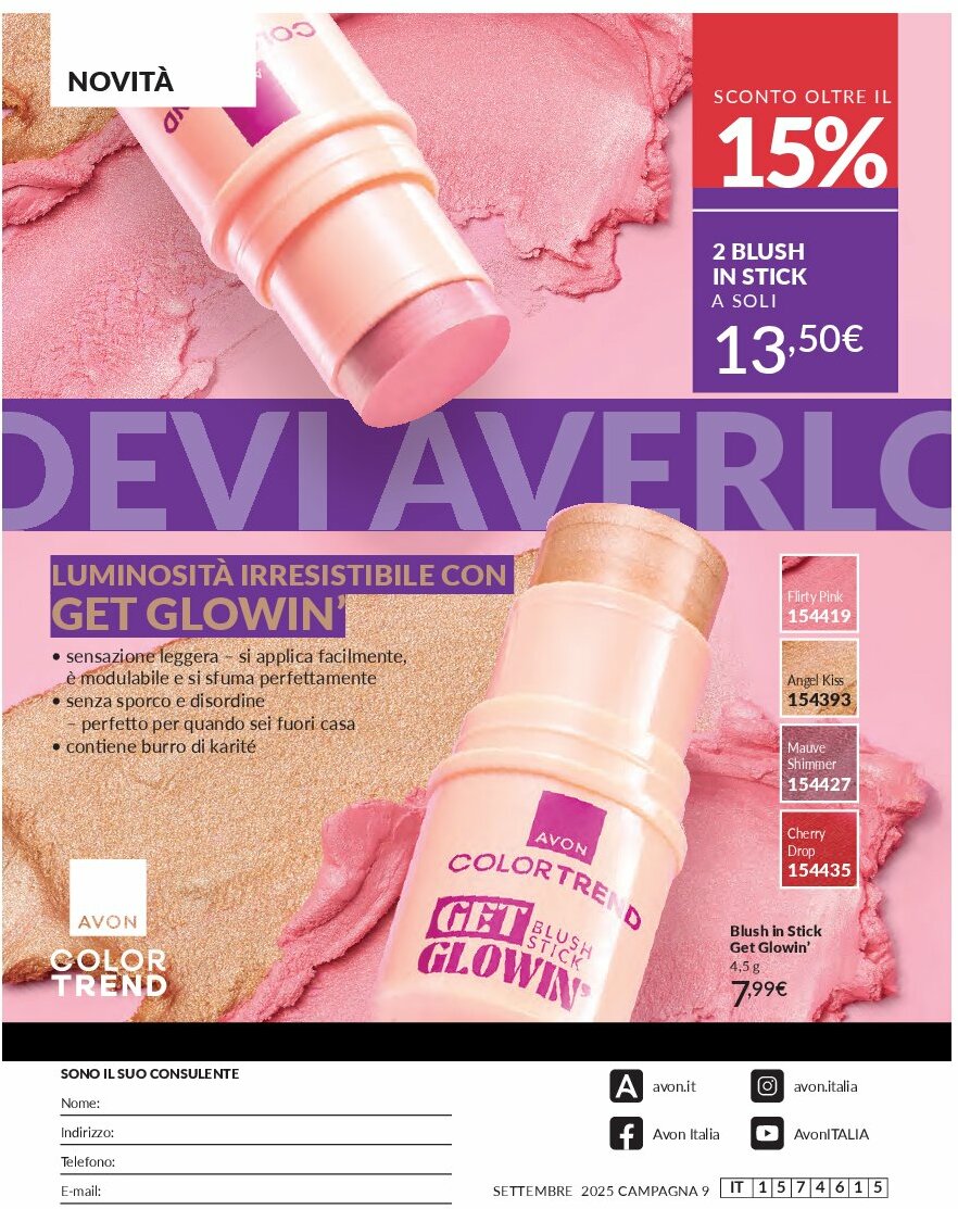 avon - Volantino Avon valido dal 01/09 al 30/09 - page: 230