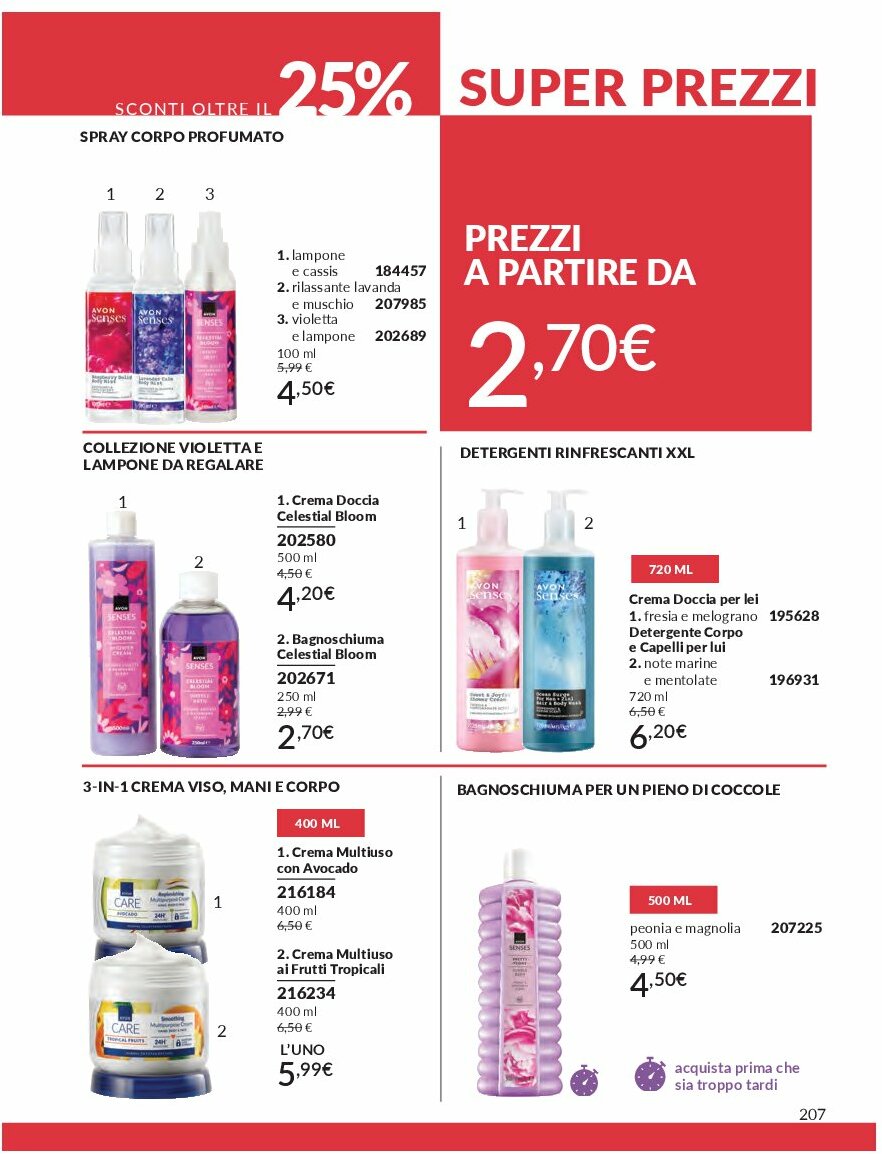 avon - Volantino Avon valido dal 01/09 al 30/09 - page: 207