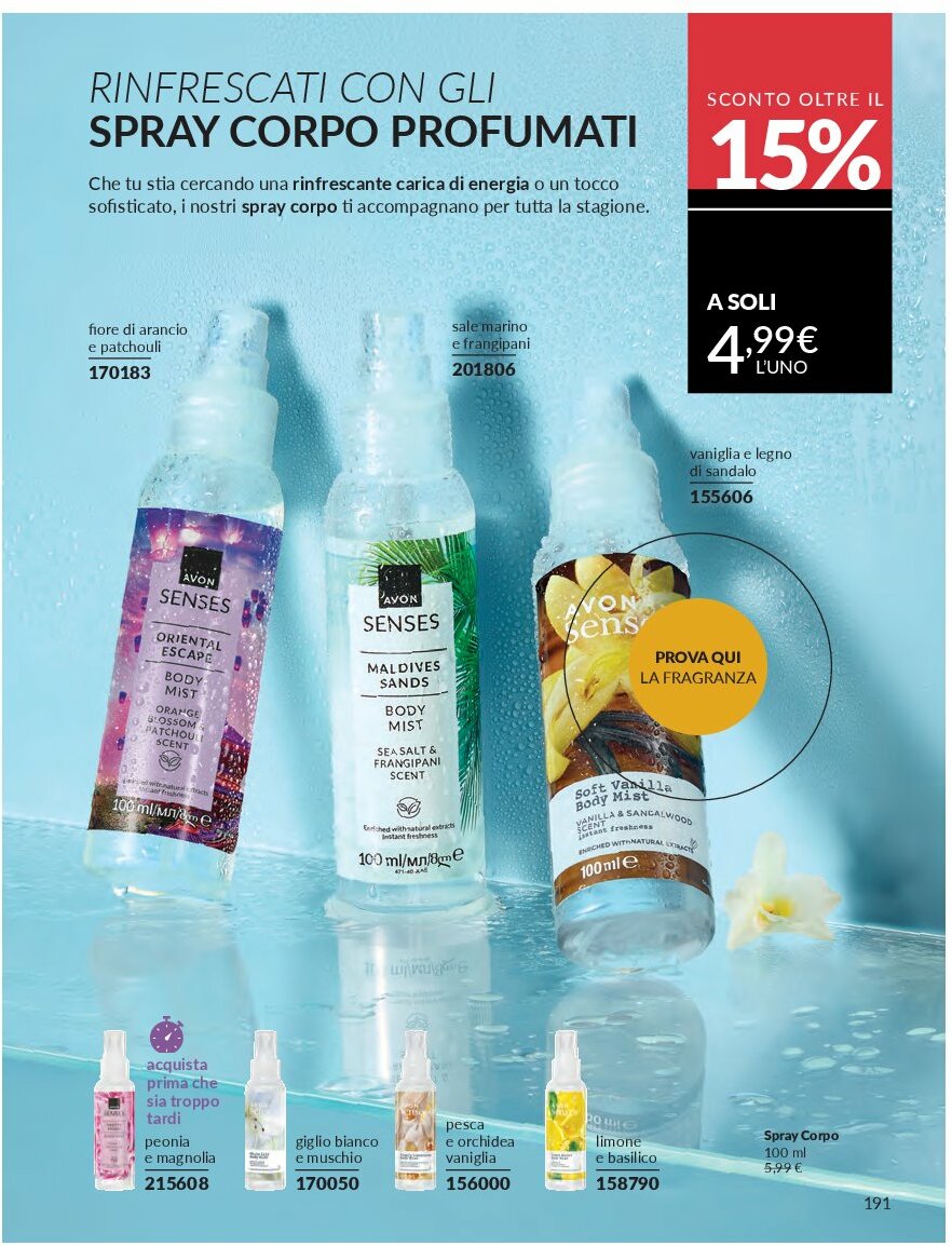 avon - Volantino Avon valido dal 01/09 al 30/09 - page: 191