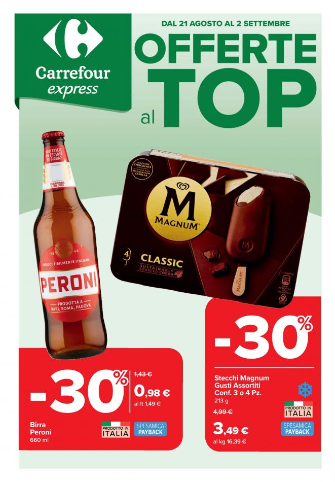 carrefour-express - Volantino Carrefour Express valido dal 21/08 al 02/09 - page: 1