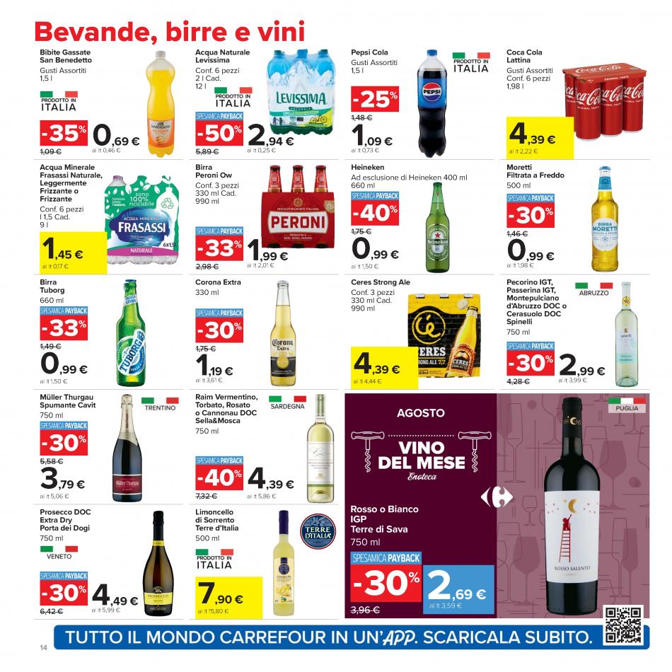 carrefour-market - Volantino Carrefour Market - Sconti fino al 50% valido dal 21/08 al 04/09 - page: 14