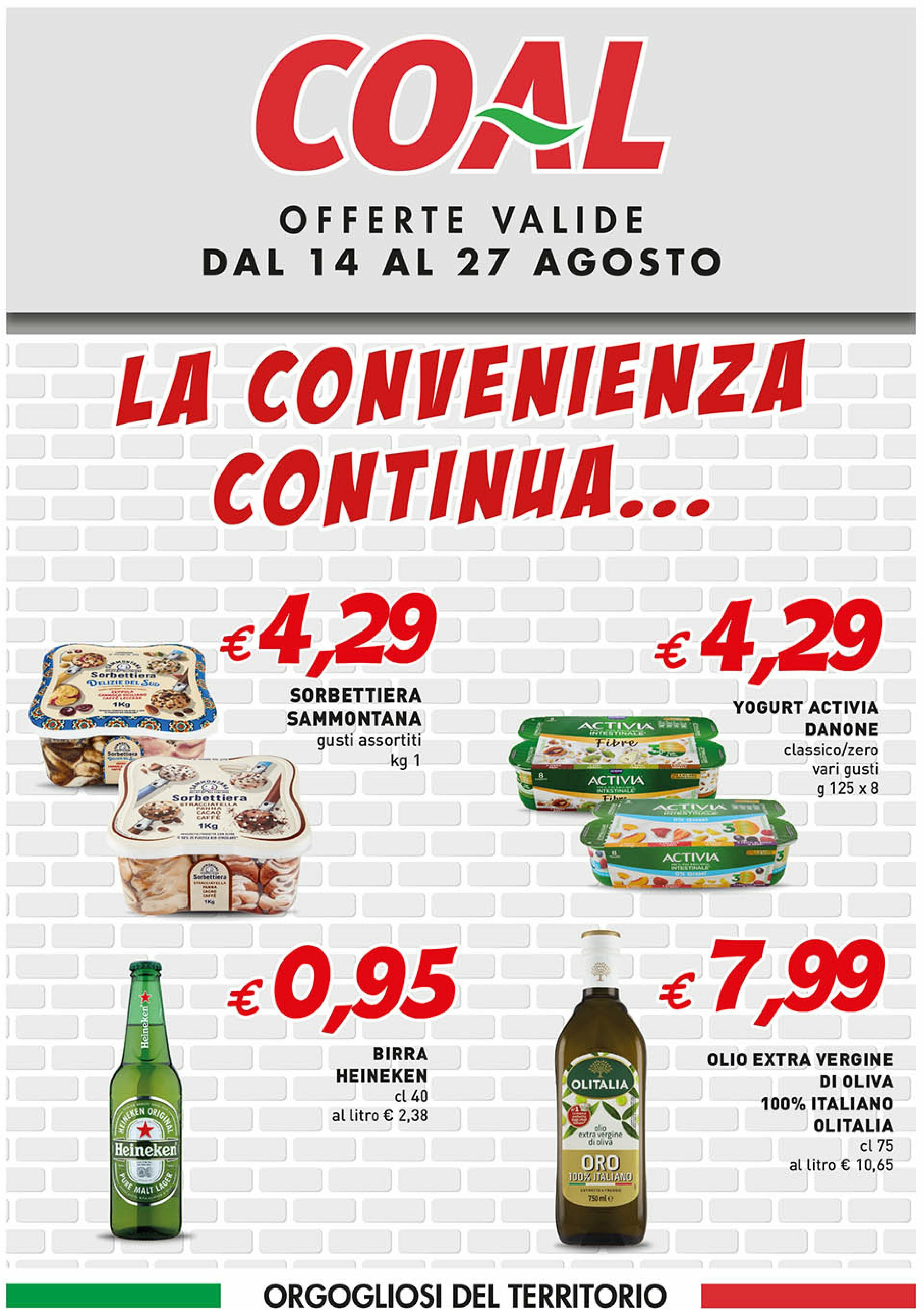 coal - Volantino Coal valido dal 14/08 al 27/08
