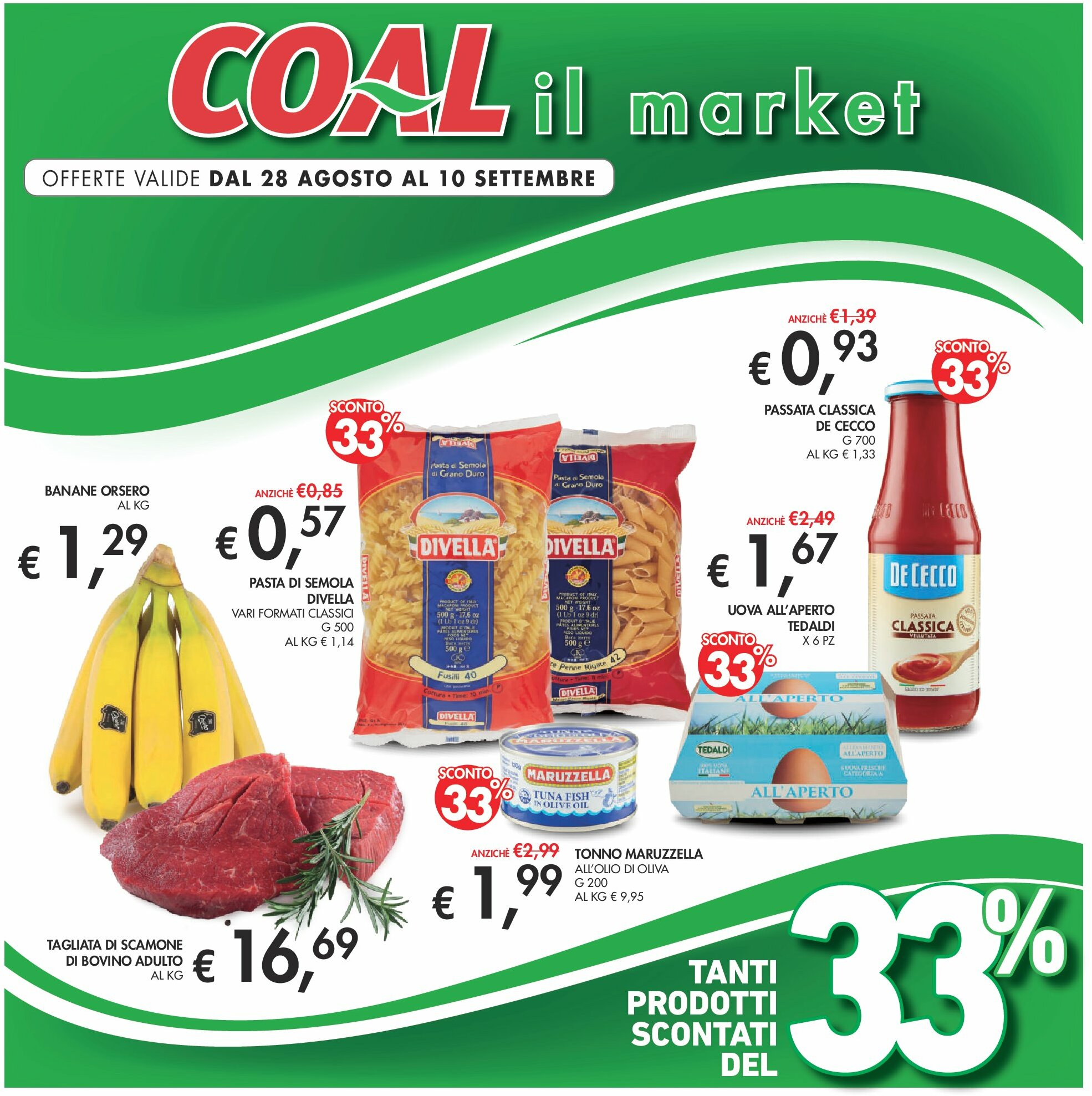 coal - Volantino Coal il Market valido dal 28/08 al 10/09