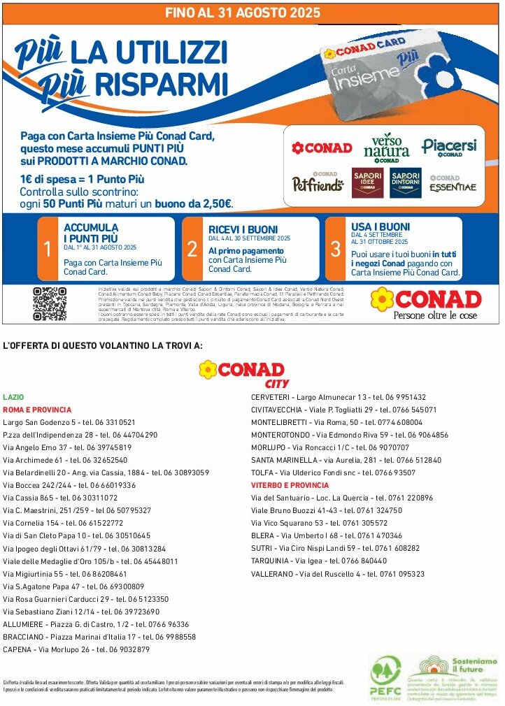 conad-city - Volantino Conad City - miPremio valido dal 13/08 al 09/09 - page: 8