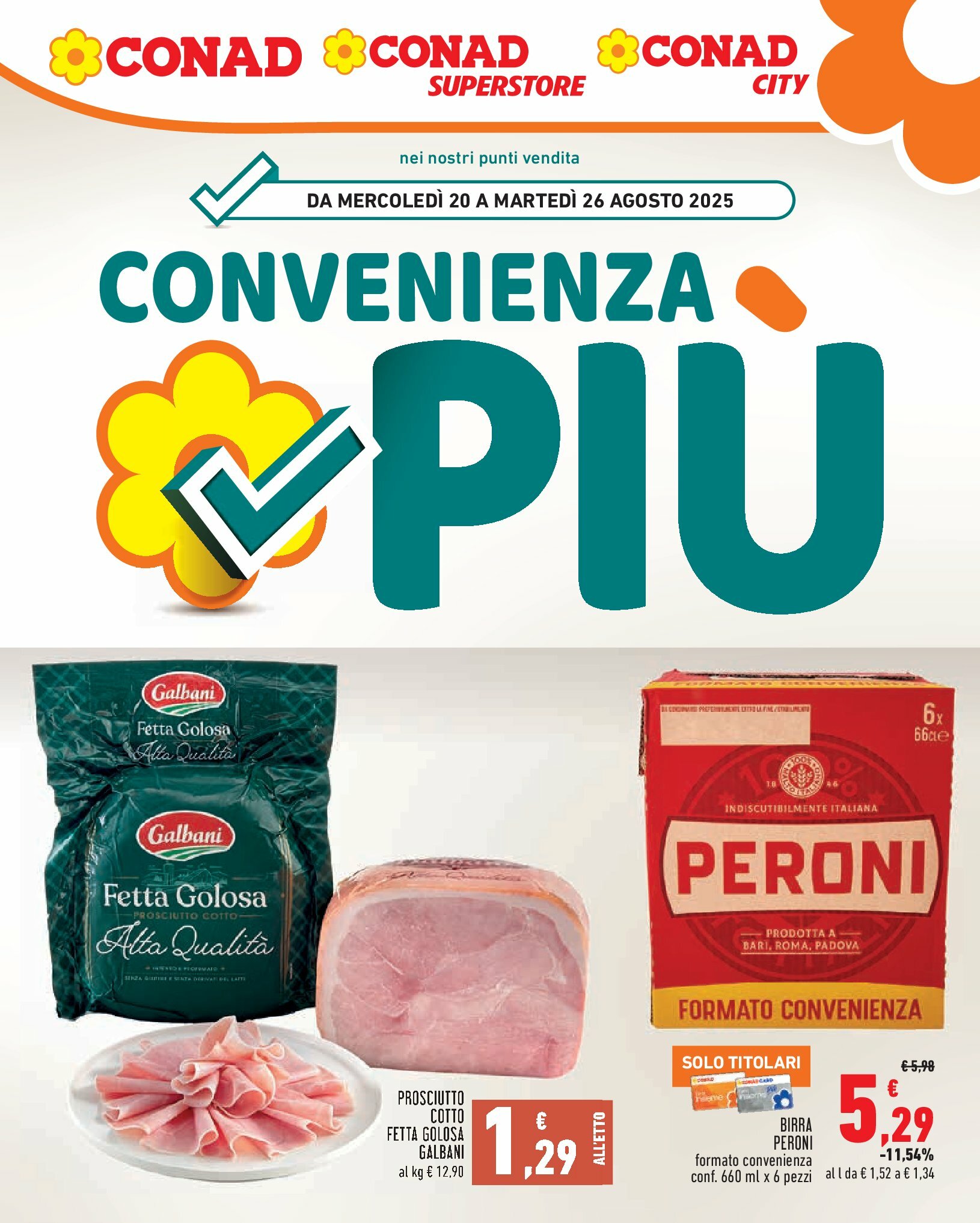 conad-city - Volantino Conad City - Convenienza Piú valido dal 20/08 al 26/08