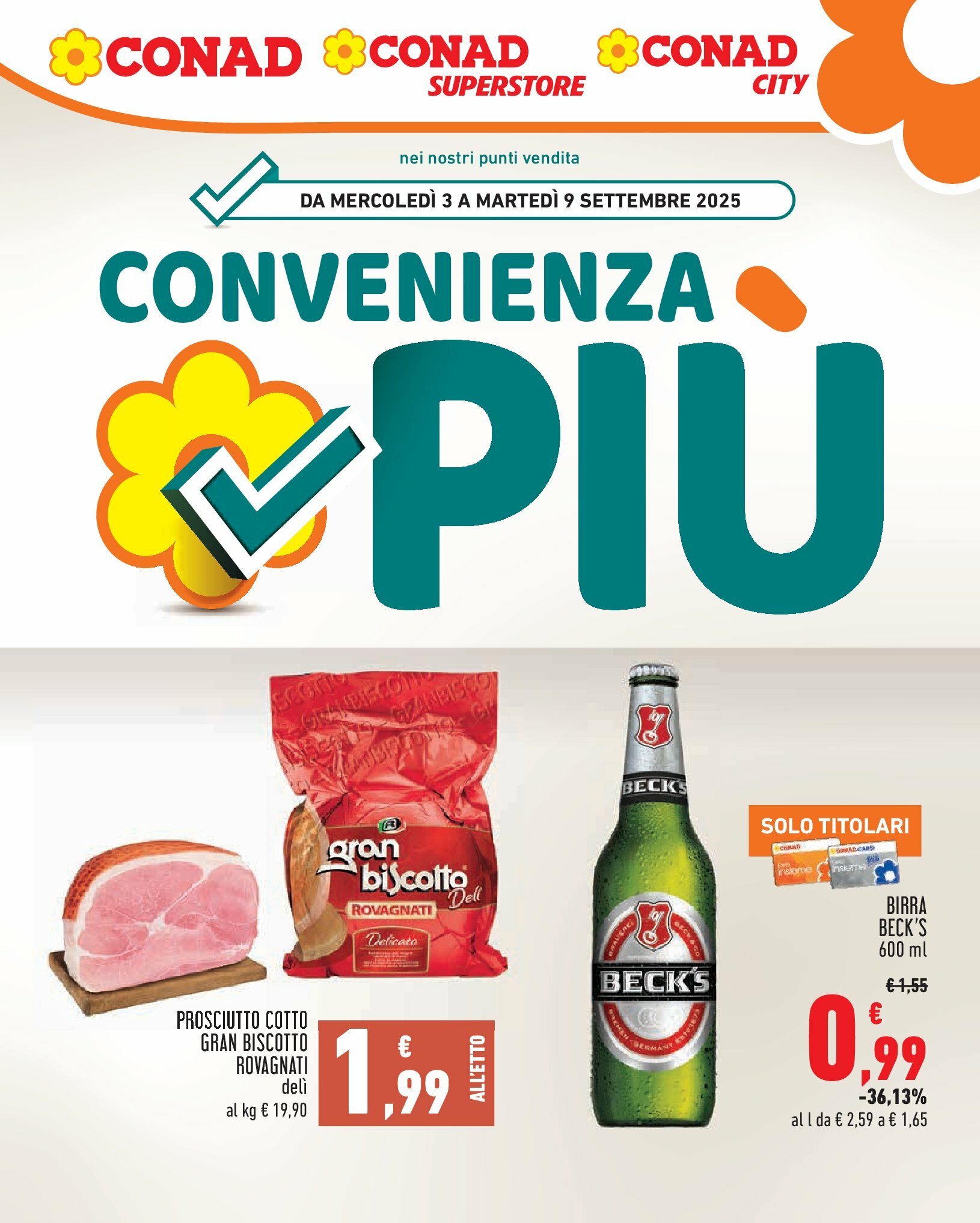 conad-city - Volantino Conad City - Convenienza Piú valido dal 03/09 al 09/09