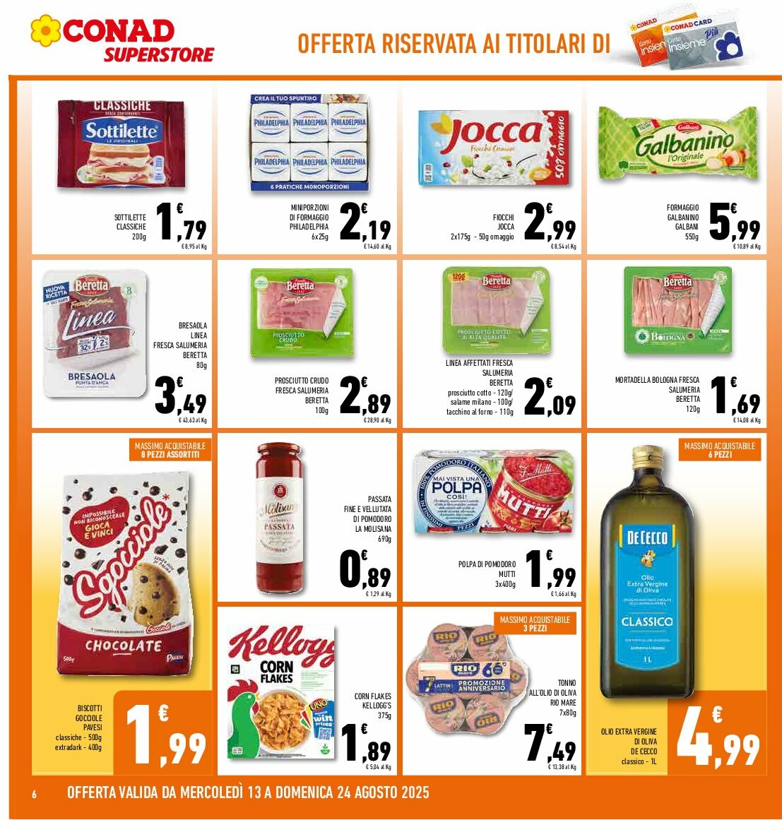 conad-superstore - Volantino Conad Superstore valido dal 13/08 al 24/08 - page: 6