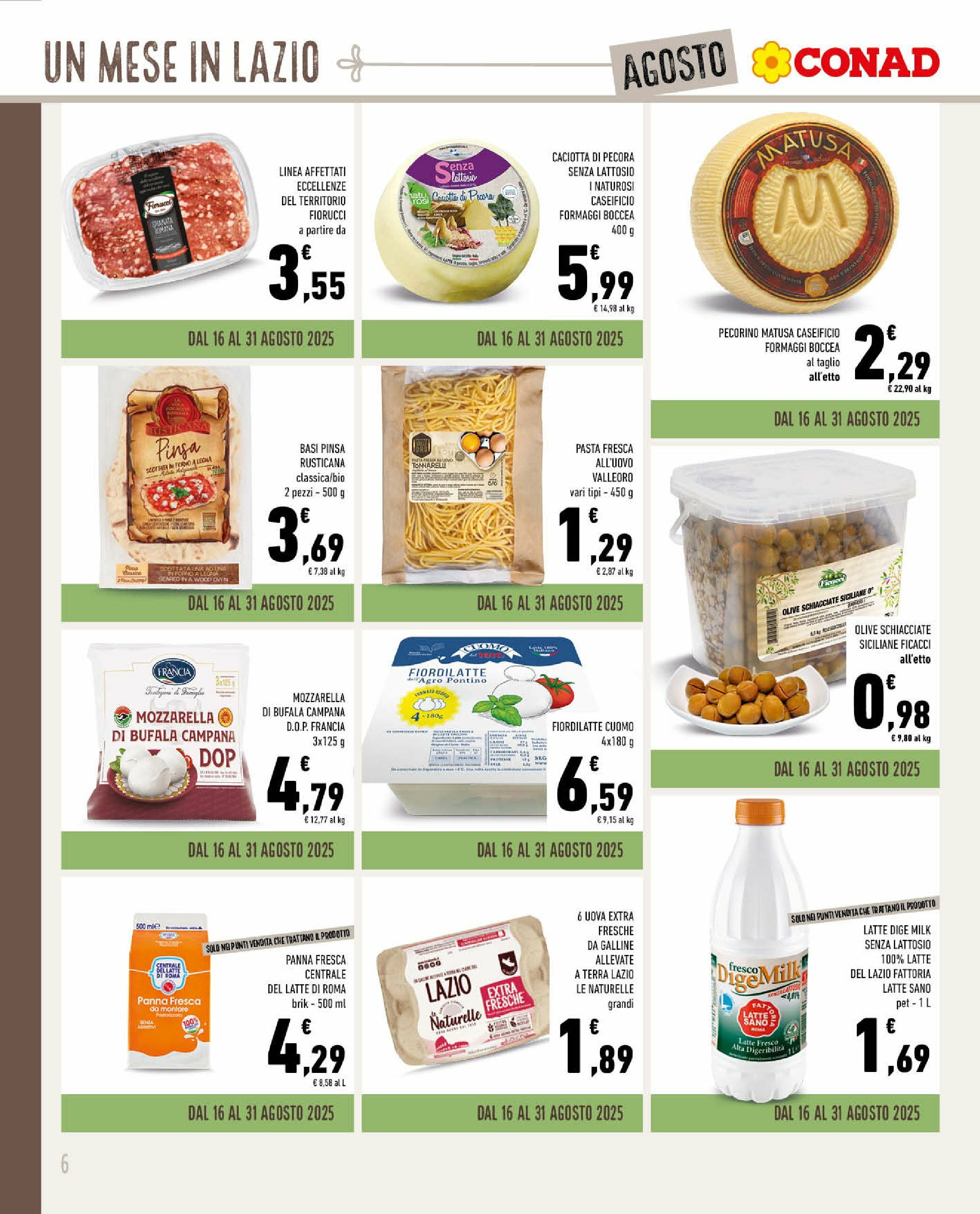 conad-superstore - Volantino Conad Superstore - Un Mese in Lazio valido dal 30/07 al 31/08 - page: 6