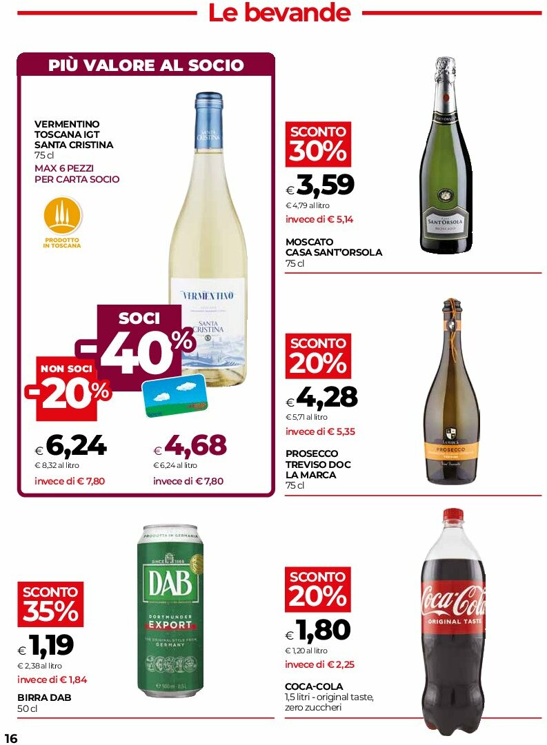 coop-firenze - Volantino Coop Firenze valido dal 07/08 al 20/08 - page: 16