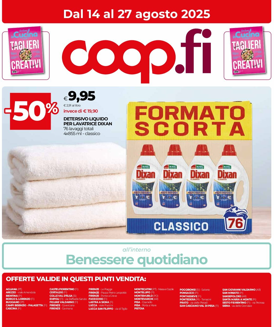 coop-firenze - Volantino Coop Firenze valido dal 14/08 al 27/08