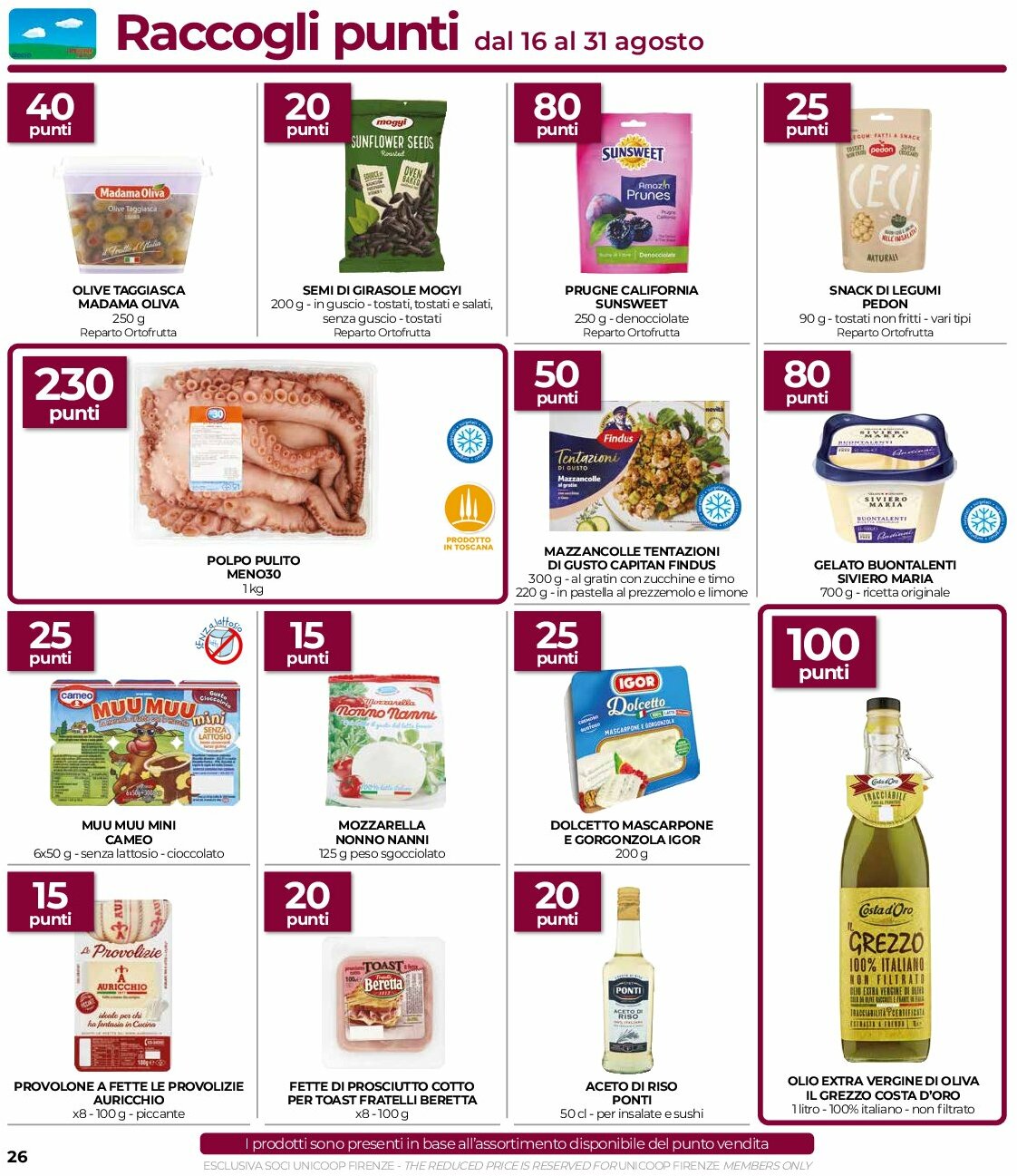 coop-firenze - Volantino Coop Firenze valido dal 14/08 al 27/08 - page: 26