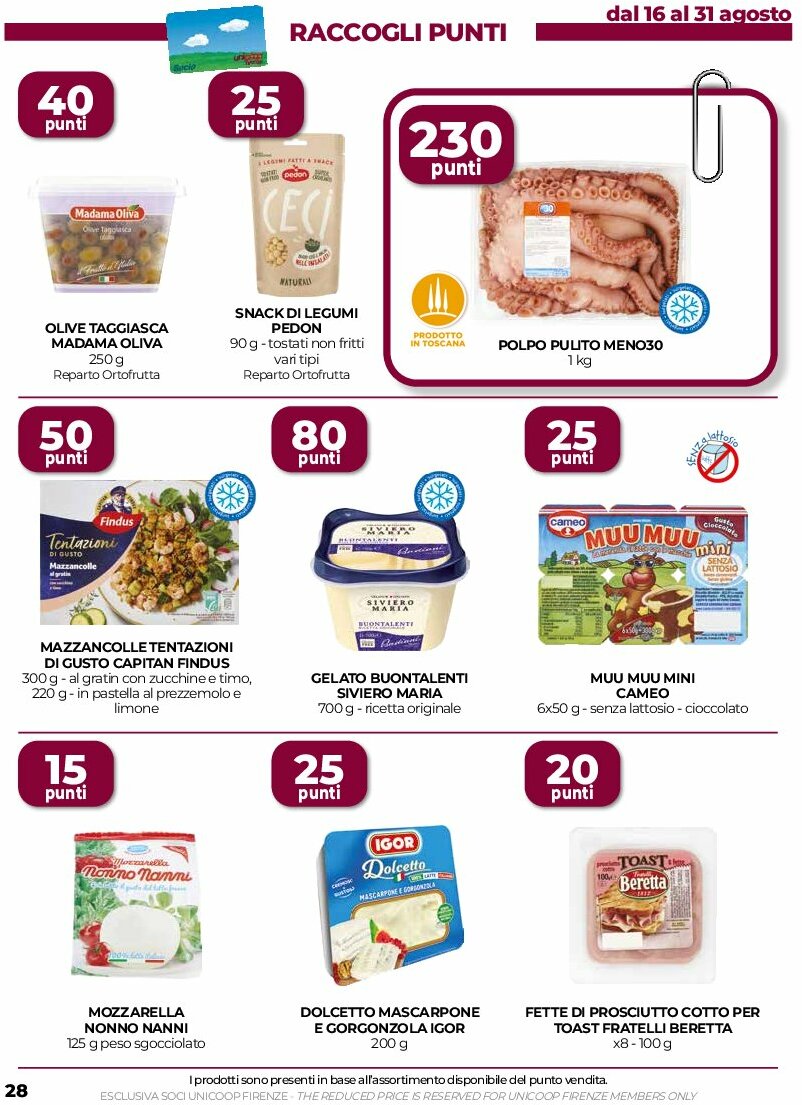 coop-firenze - Volantino Coop Firenze - Il tuo supermercato valido dal 14/08 al 27/08 - page: 28