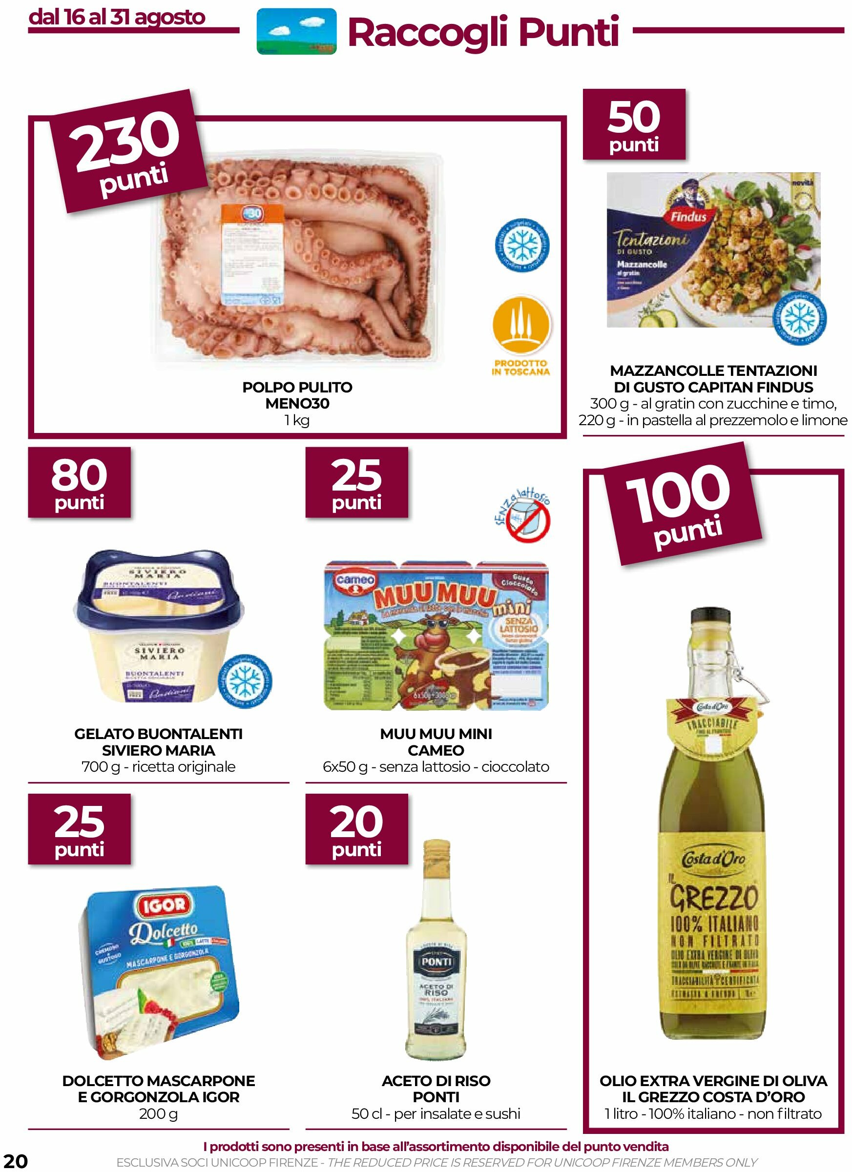 coop-firenze - Volantino Coop Firenze valido dal 21/08 al 03/09 - page: 20
