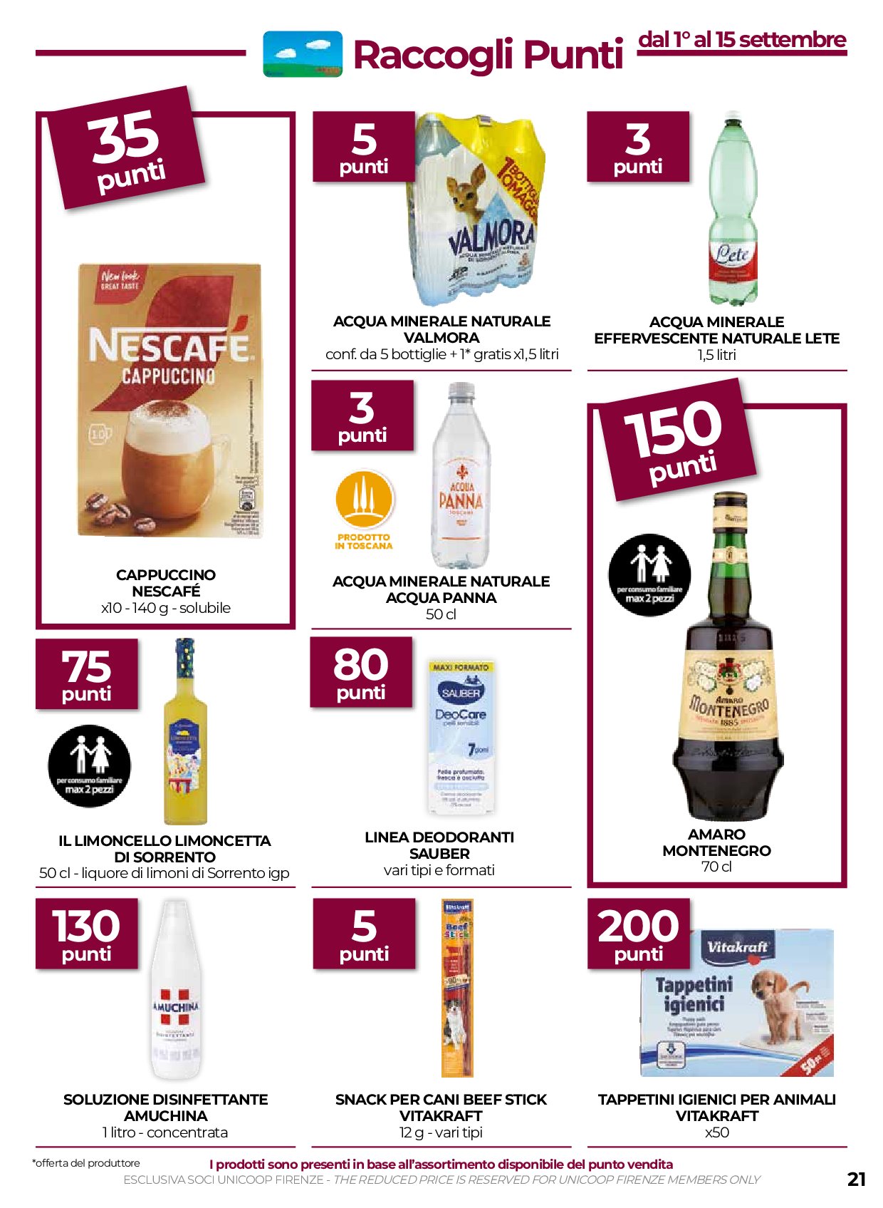 coop-firenze - Volantino Coop Firenze valido dal 04/09 al 17/09 - page: 21