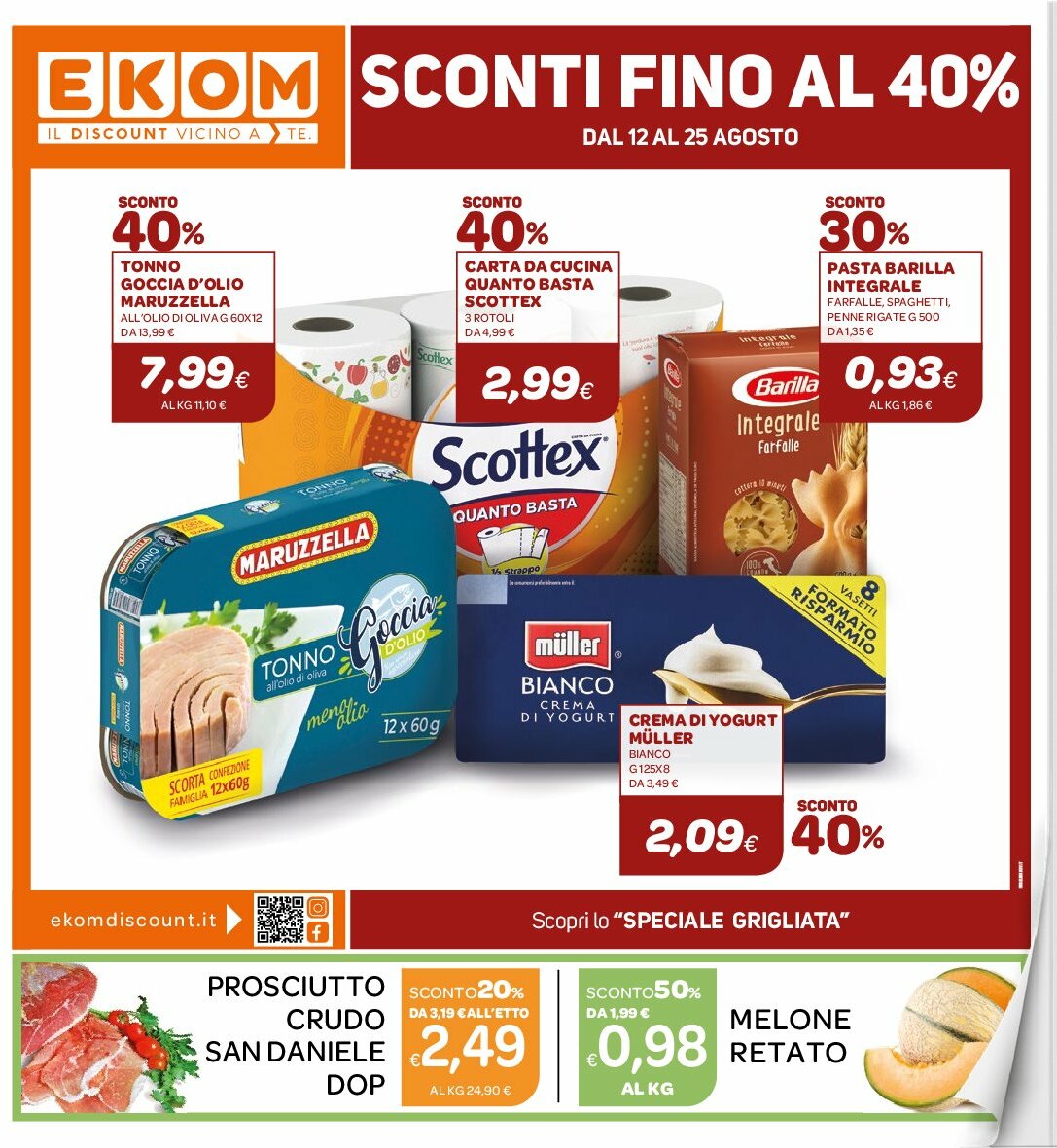 ekom - Volantino Ekom - Liguria/Piemonte valido dal 12/08 al 25/08