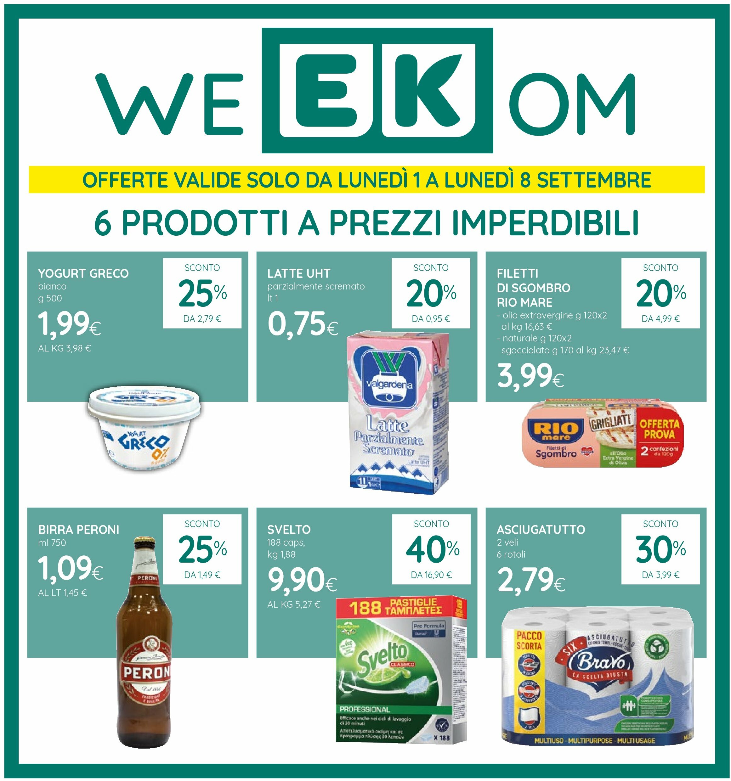 ekom - Volantino Ekom - Liguria/Piemonte valido dal 26/08 al 08/09 - page: 12