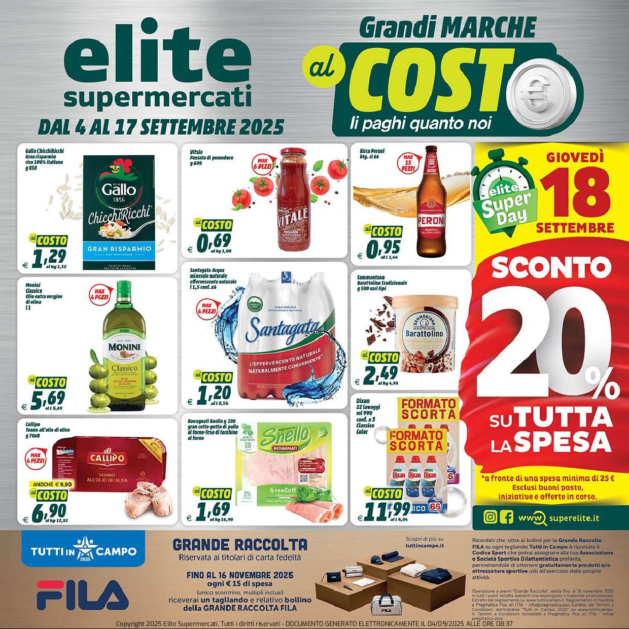 elite - Volantino Elite valido dal 04/09 al 17/09 - page: 1
