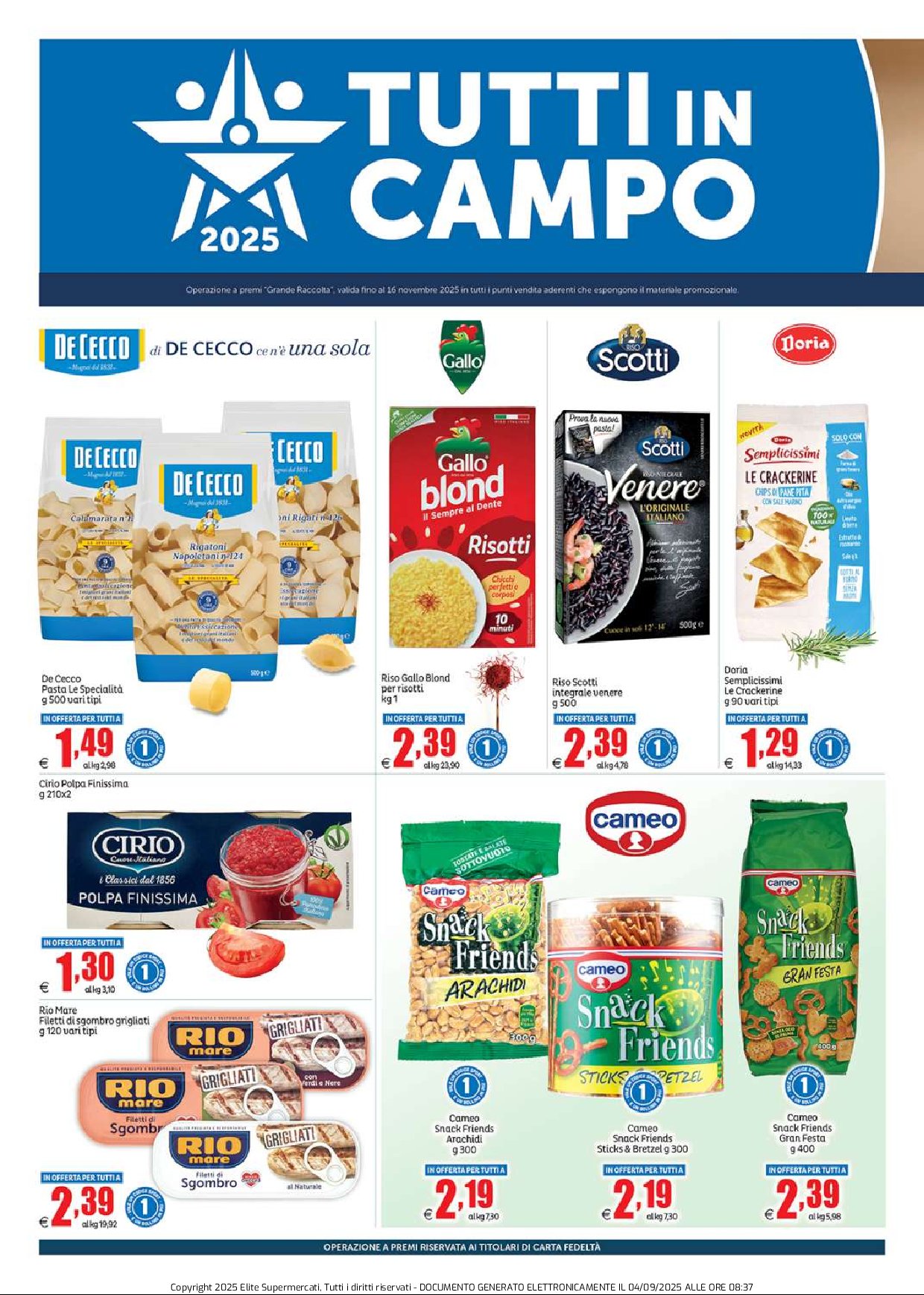 elite - Volantino Elite - Grande Raccolta Fila valido dal 01/09 al 14/09 - page: 4