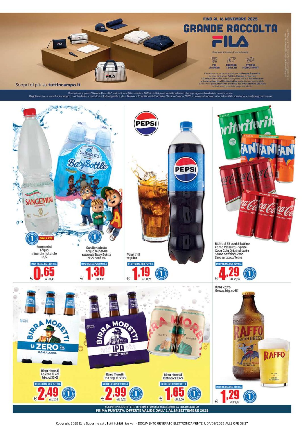 elite - Volantino Elite - Grande Raccolta Fila valido dal 01/09 al 14/09 - page: 7