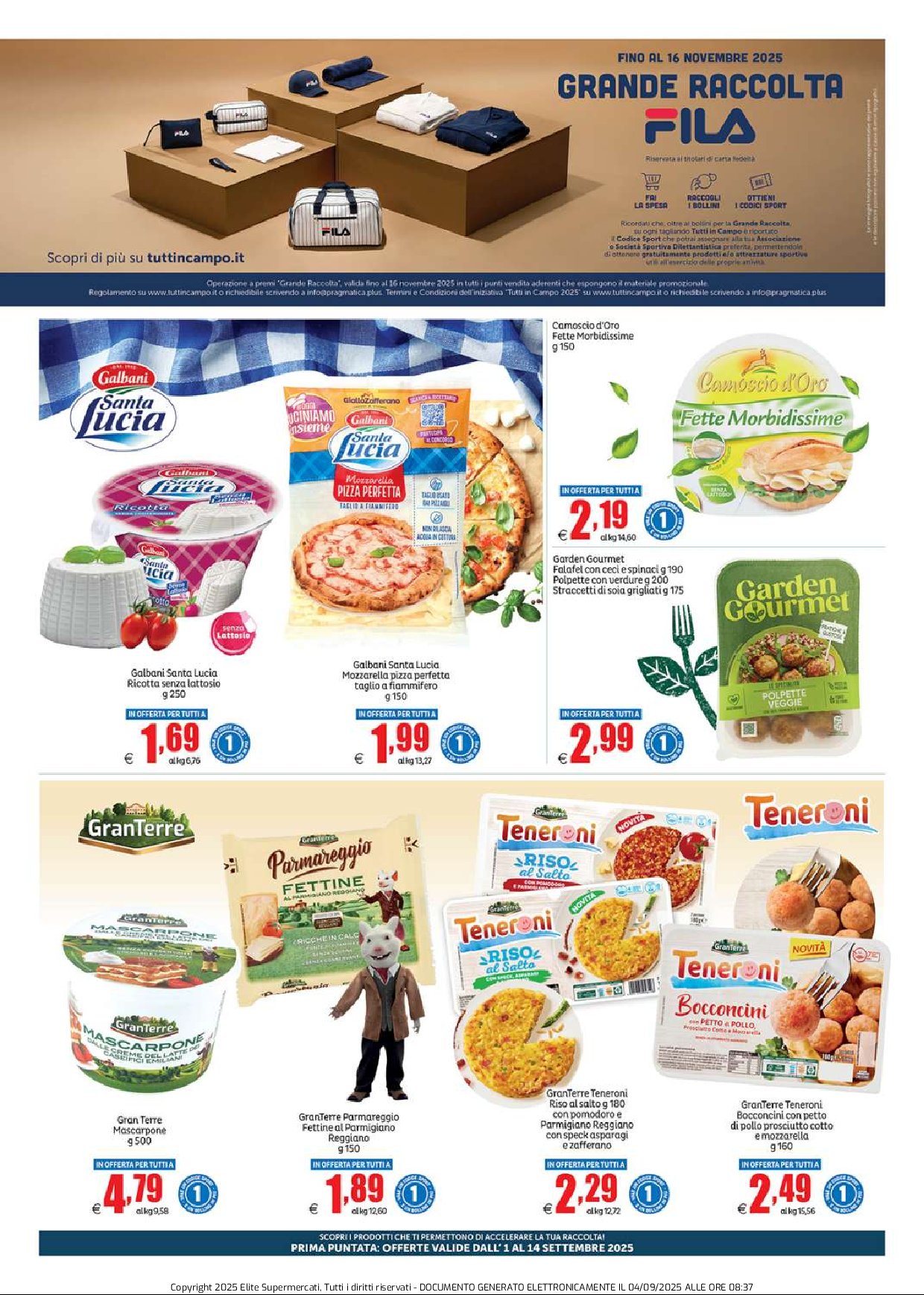 elite - Volantino Elite - Grande Raccolta Fila valido dal 01/09 al 14/09 - page: 11