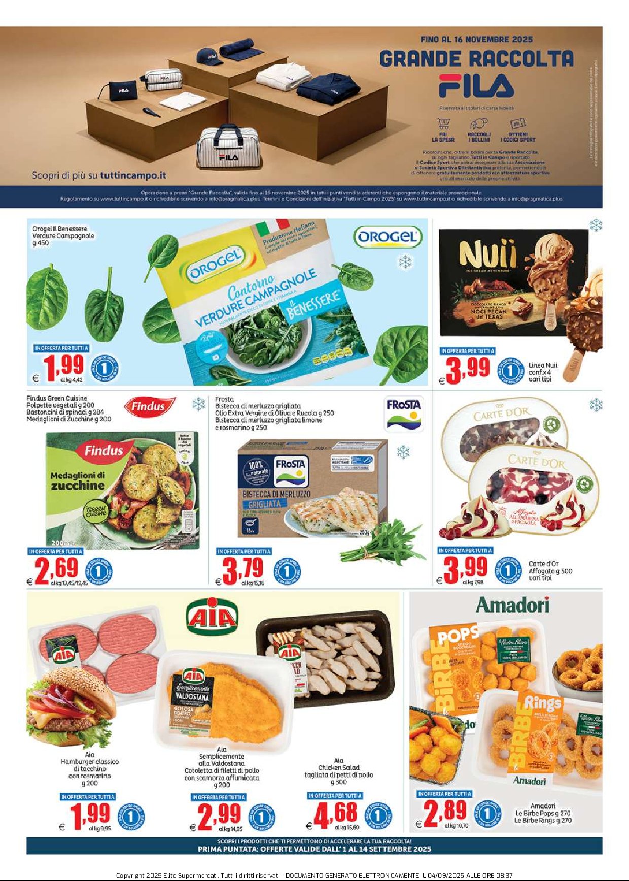 elite - Volantino Elite - Grande Raccolta Fila valido dal 01/09 al 14/09 - page: 13