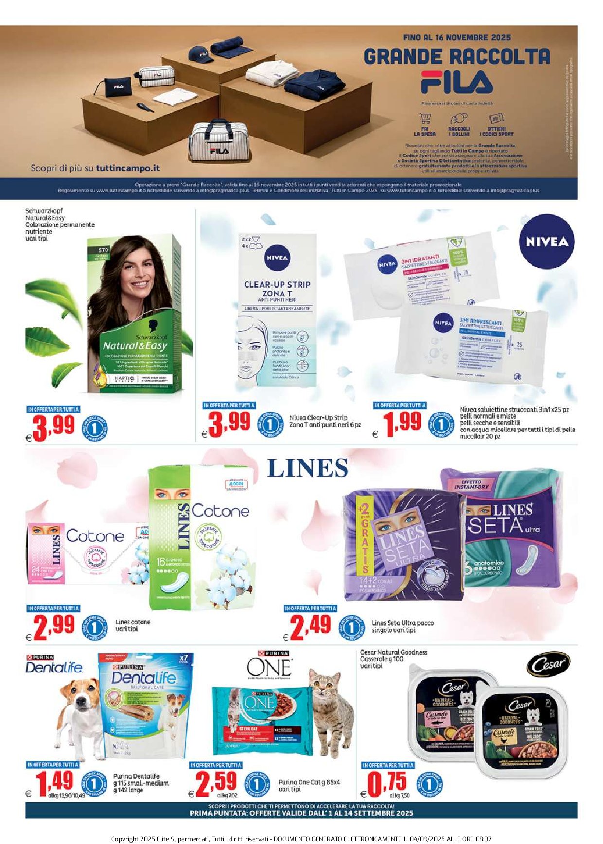elite - Volantino Elite - Grande Raccolta Fila valido dal 01/09 al 14/09 - page: 9