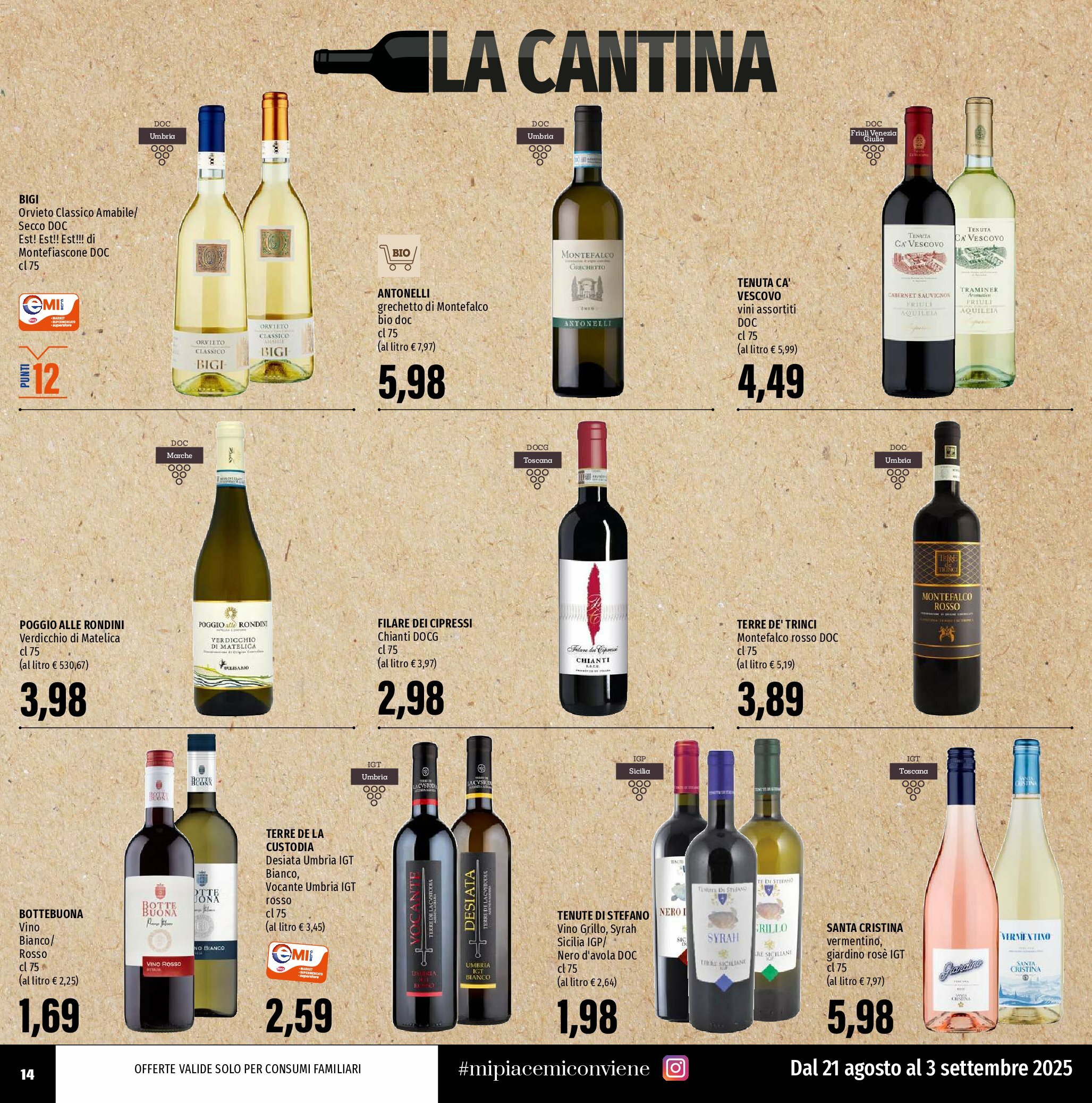 emi - Volantino Emi valido dal 21/08 al 03/09 - page: 14
