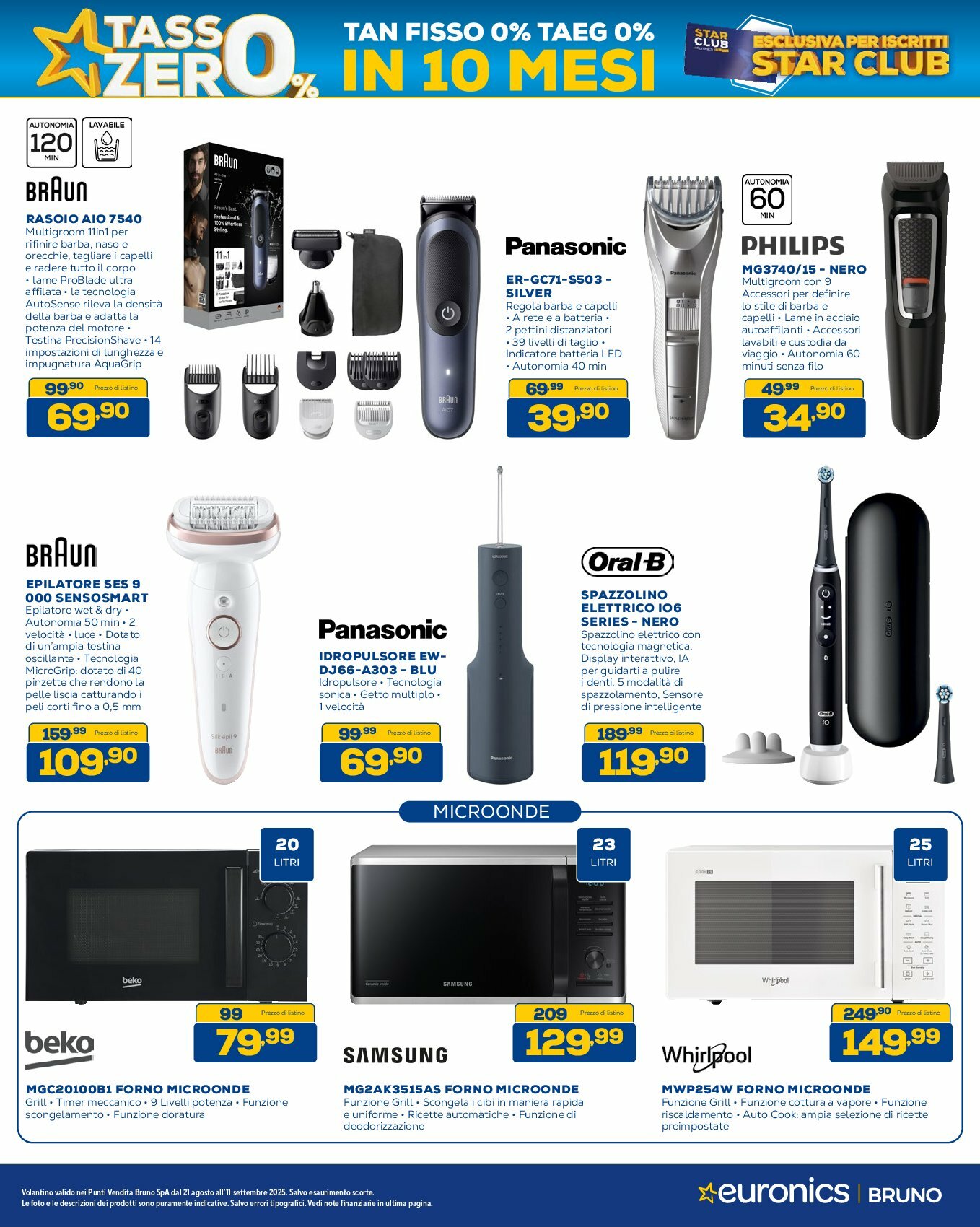 euronics-bruno - Volantino Euronics Bruno valido dal 21/08 al 11/09 - page: 29
