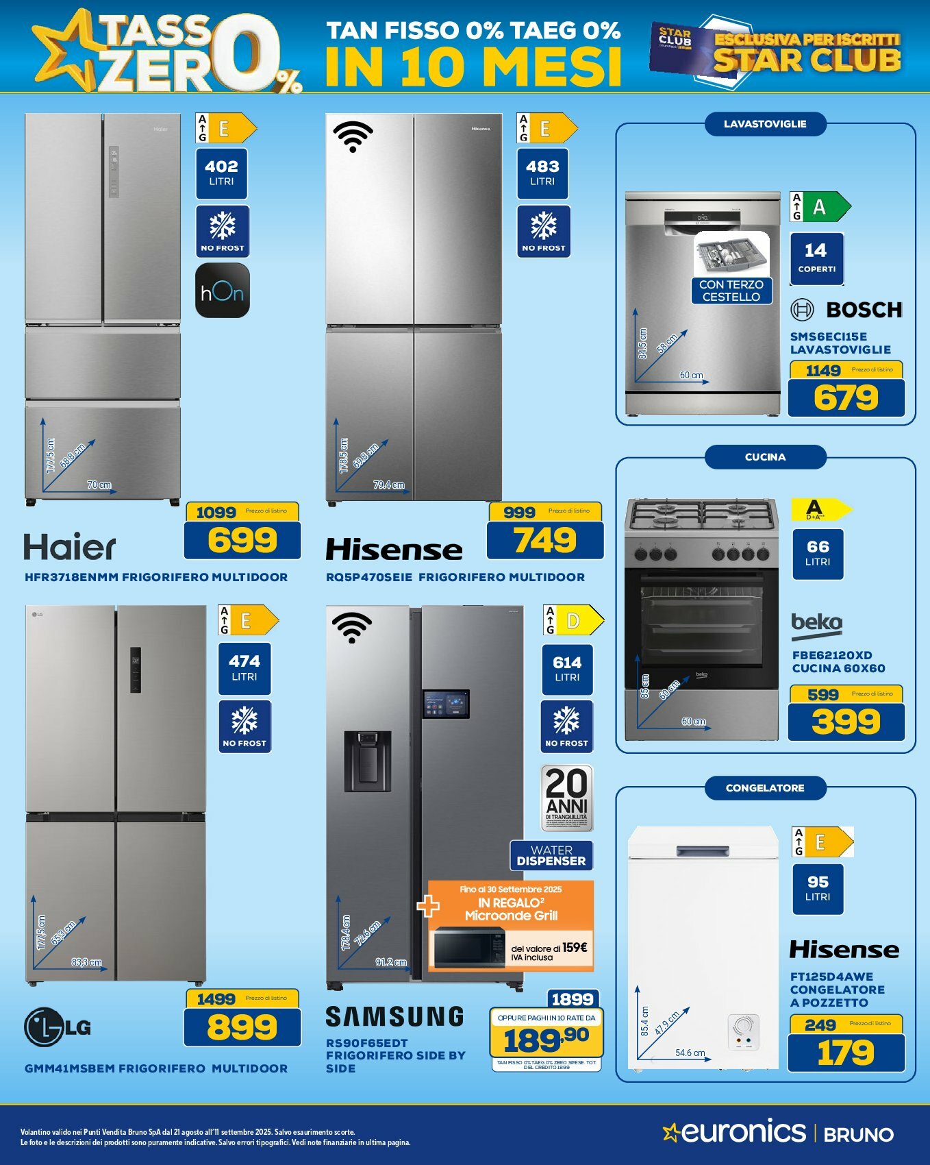 euronics-bruno - Volantino Euronics Bruno valido dal 21/08 al 11/09 - page: 33