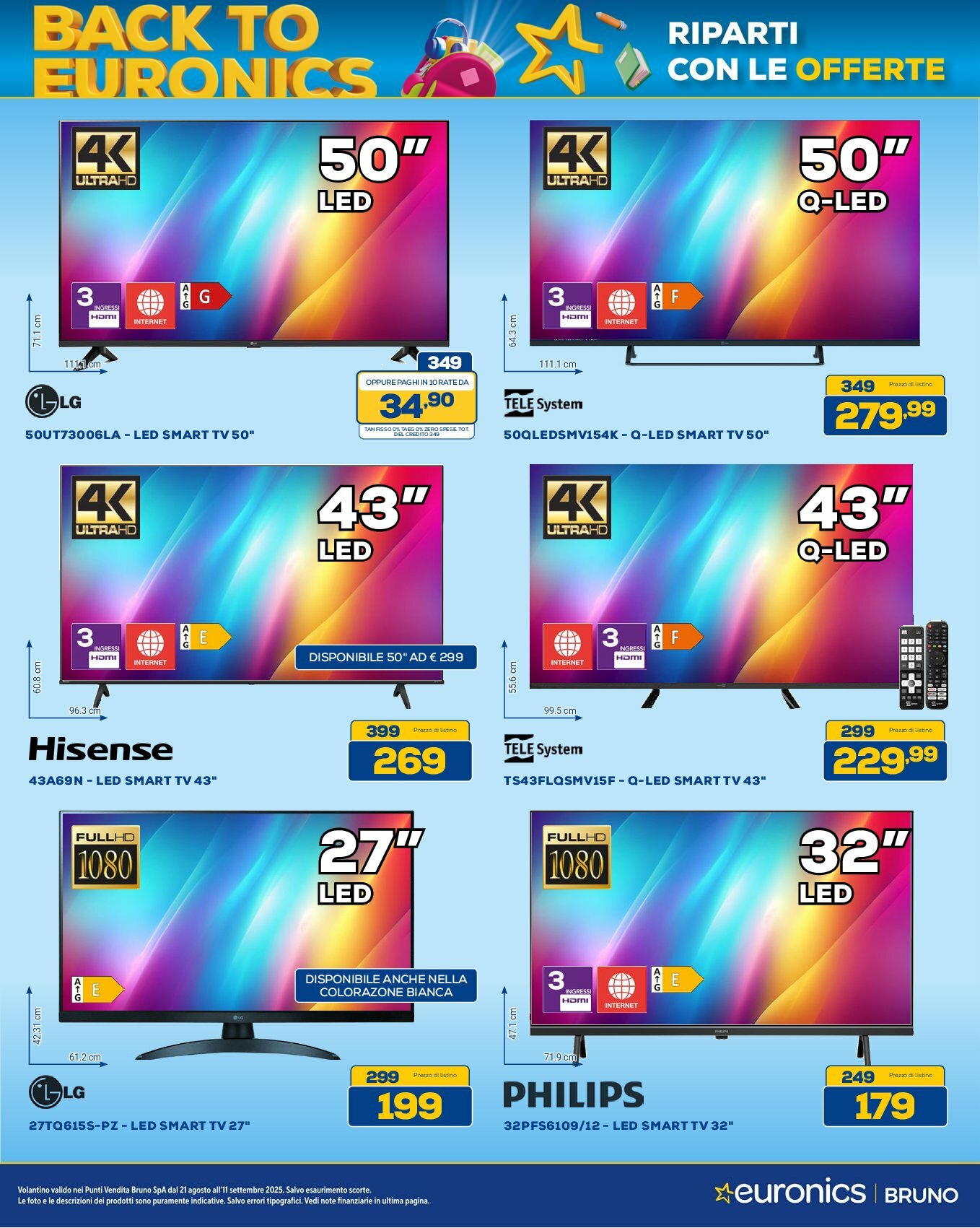 euronics-bruno - Volantino Euronics Bruno valido dal 21/08 al 11/09 - page: 22