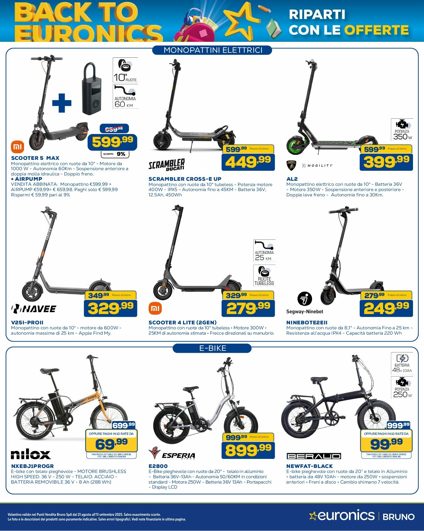 euronics-bruno - Volantino Euronics Bruno valido dal 21/08 al 11/09 - page: 24