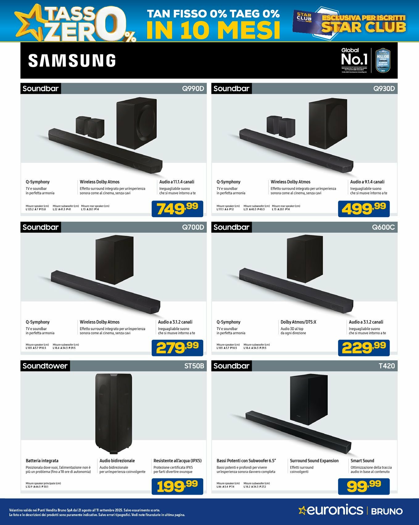 euronics-bruno - Volantino Euronics Bruno valido dal 21/08 al 11/09 - page: 47