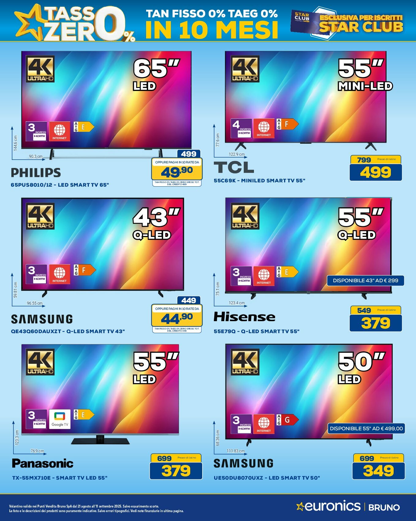 euronics-bruno - Volantino Euronics Bruno valido dal 21/08 al 11/09 - page: 21