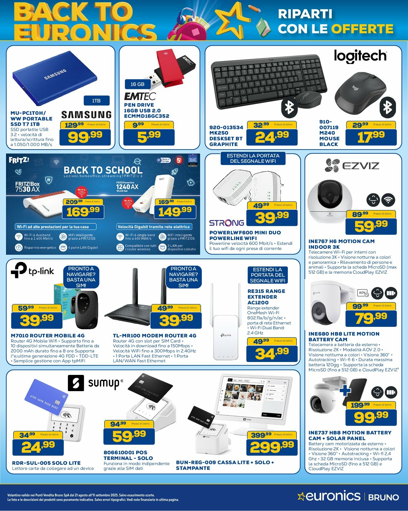 euronics-bruno - Volantino Euronics Bruno valido dal 21/08 al 11/09 - page: 9