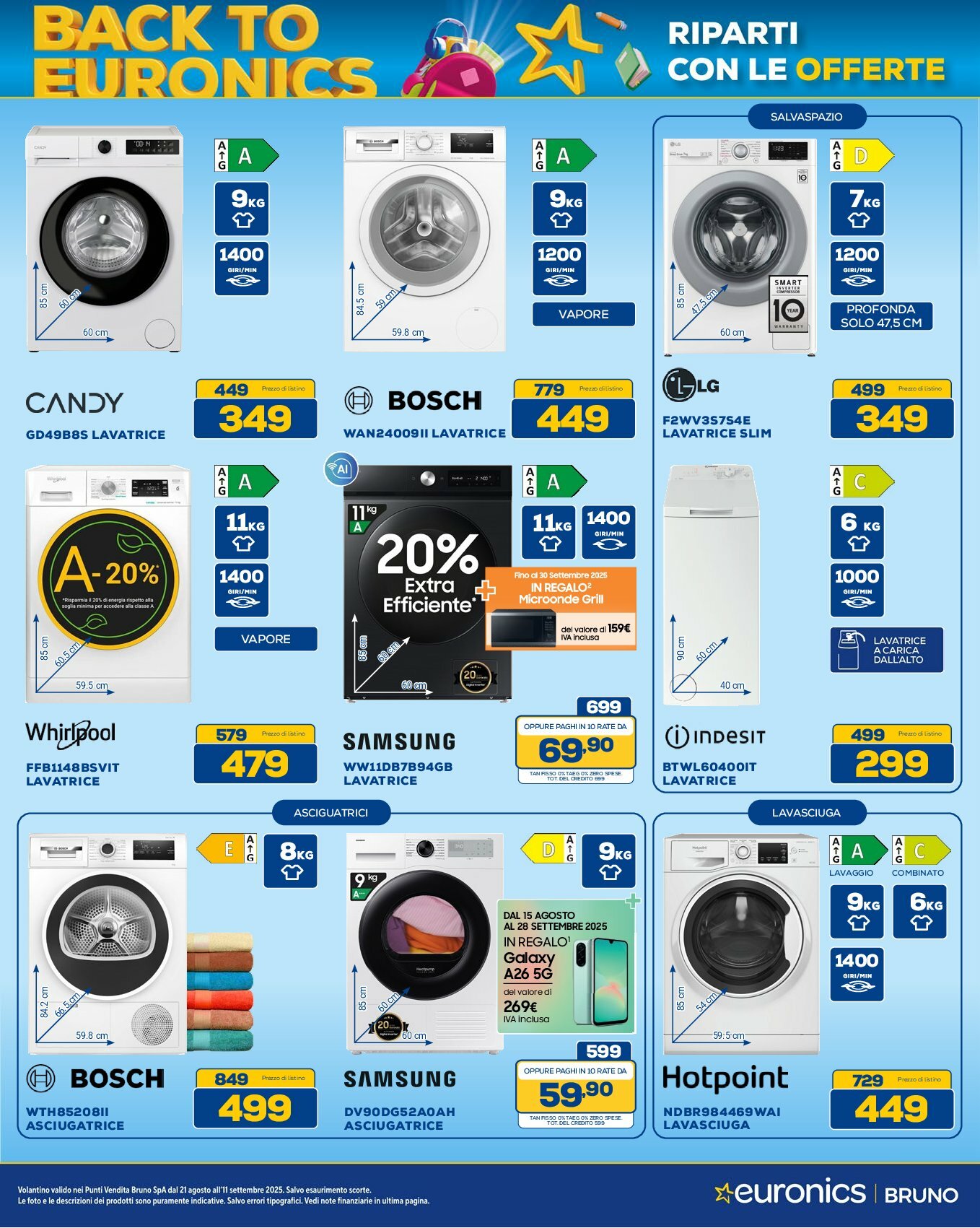 euronics-bruno - Volantino Euronics Bruno valido dal 21/08 al 11/09 - page: 30