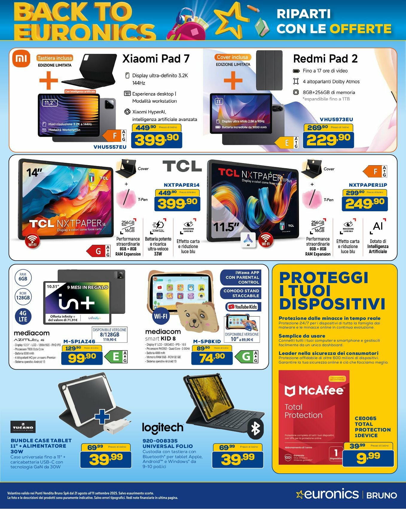 euronics-bruno - Volantino Euronics Bruno valido dal 21/08 al 11/09 - page: 11