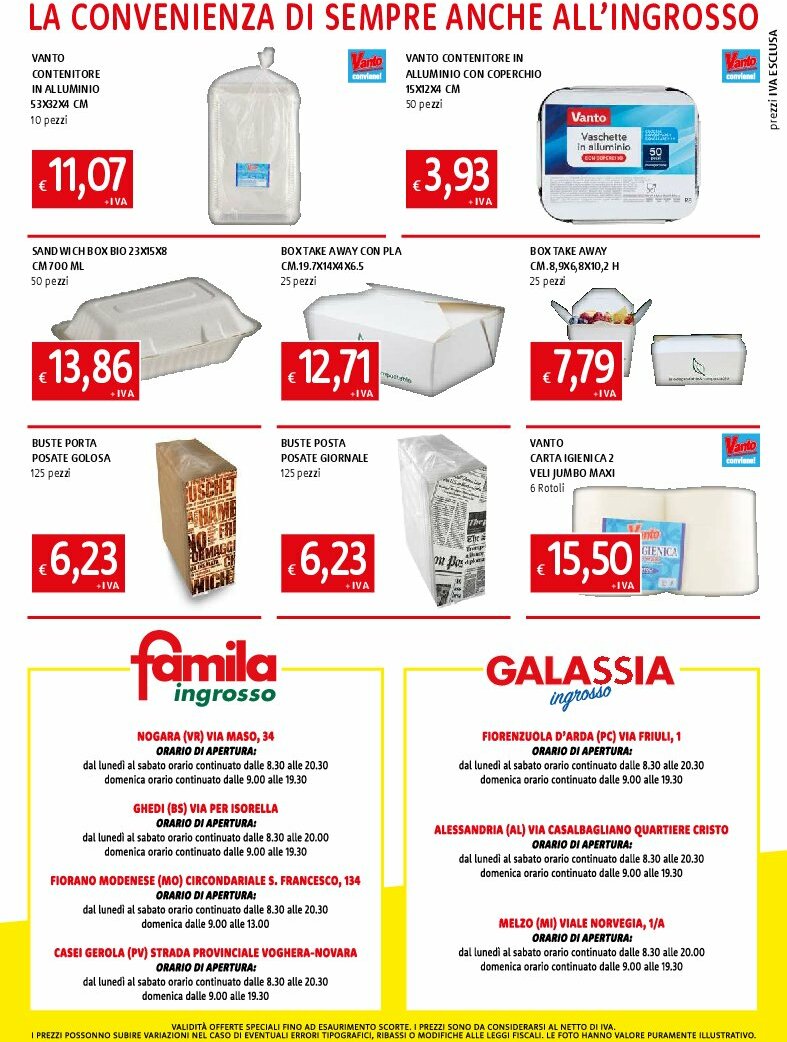 galassia - Volantino Galassia - Speciale Bar & Ristorazione valido dal 07/08 al 17/08 - page: 8