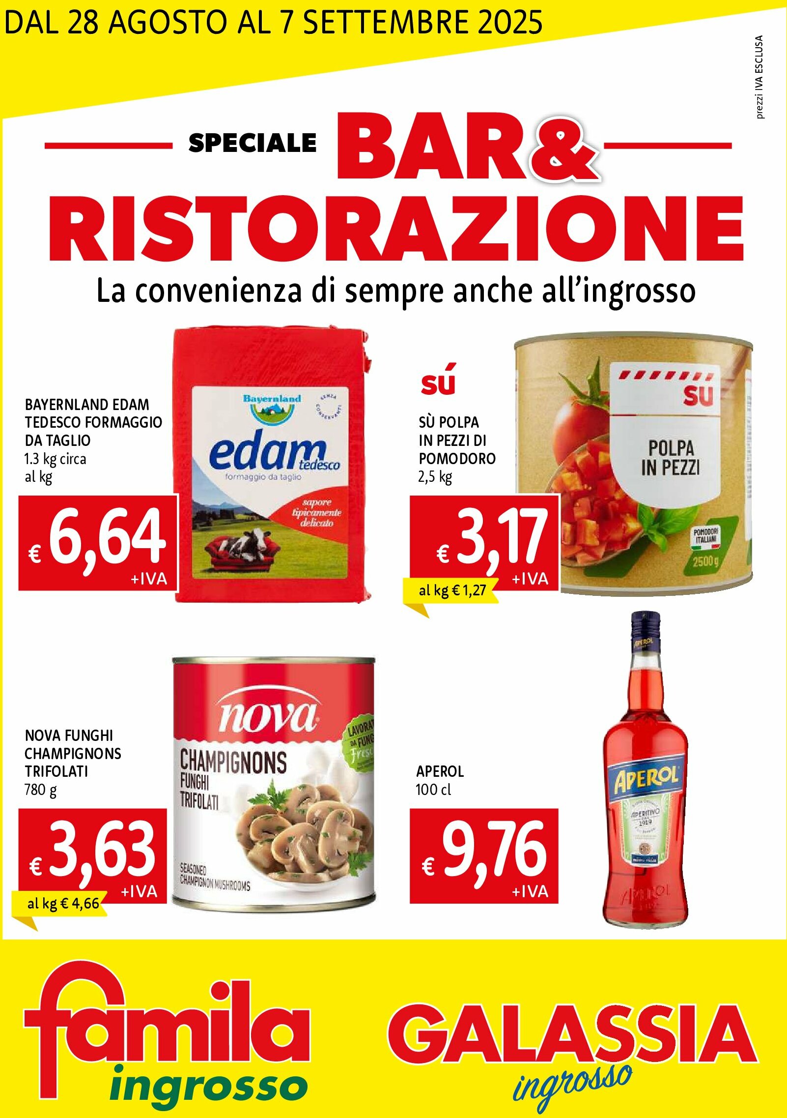 galassia - Volantino Galassia - Speciale Bar & Ristorazione valido dal 28/08 al 07/09