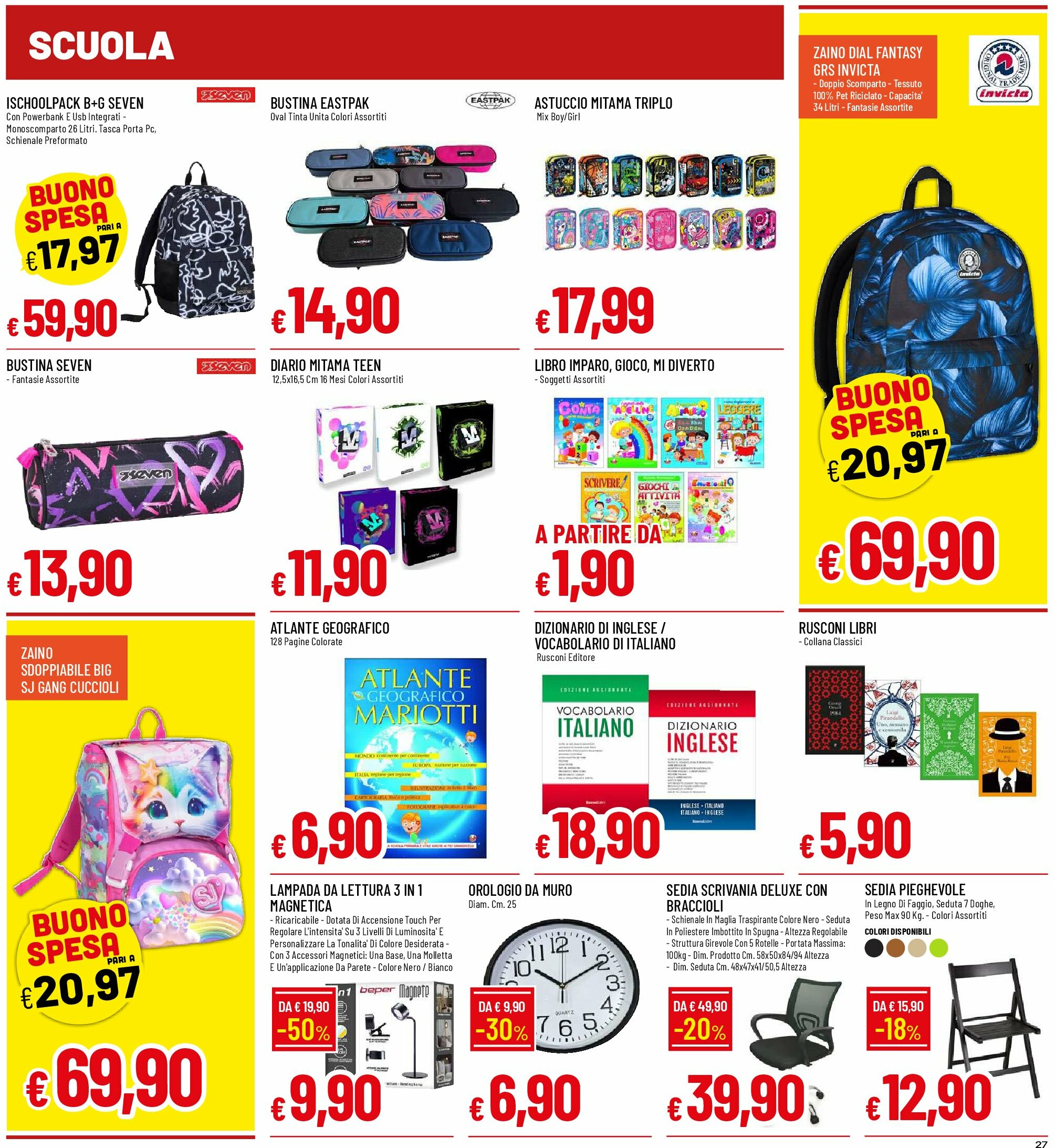 galassia - Volantino Galassia - Alessandria, Piacenza, Liscate, Melzo valido dal 28/08 al 07/09 - page: 27